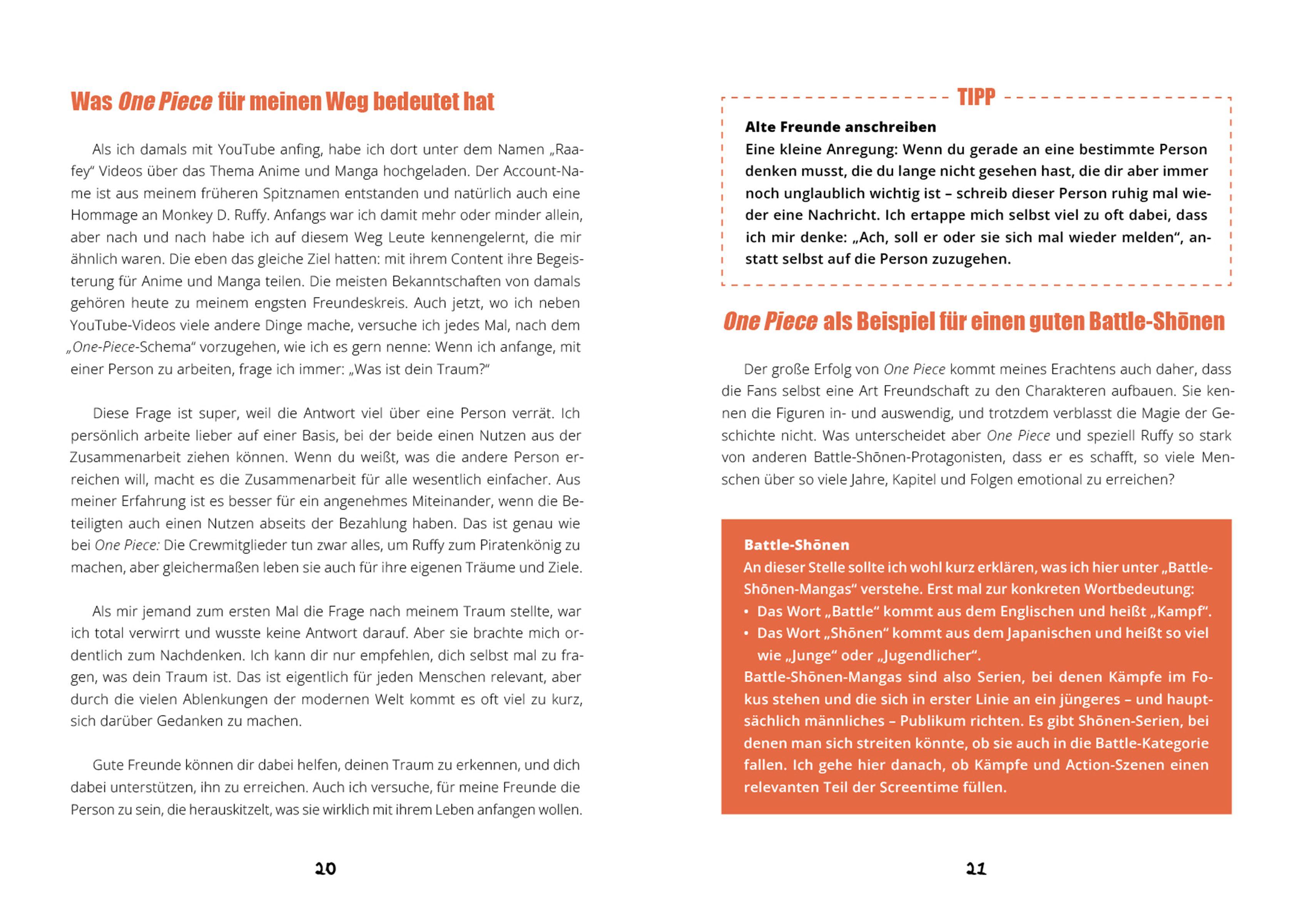 Beispielinhalt (Bild) Das Anime-Mindset