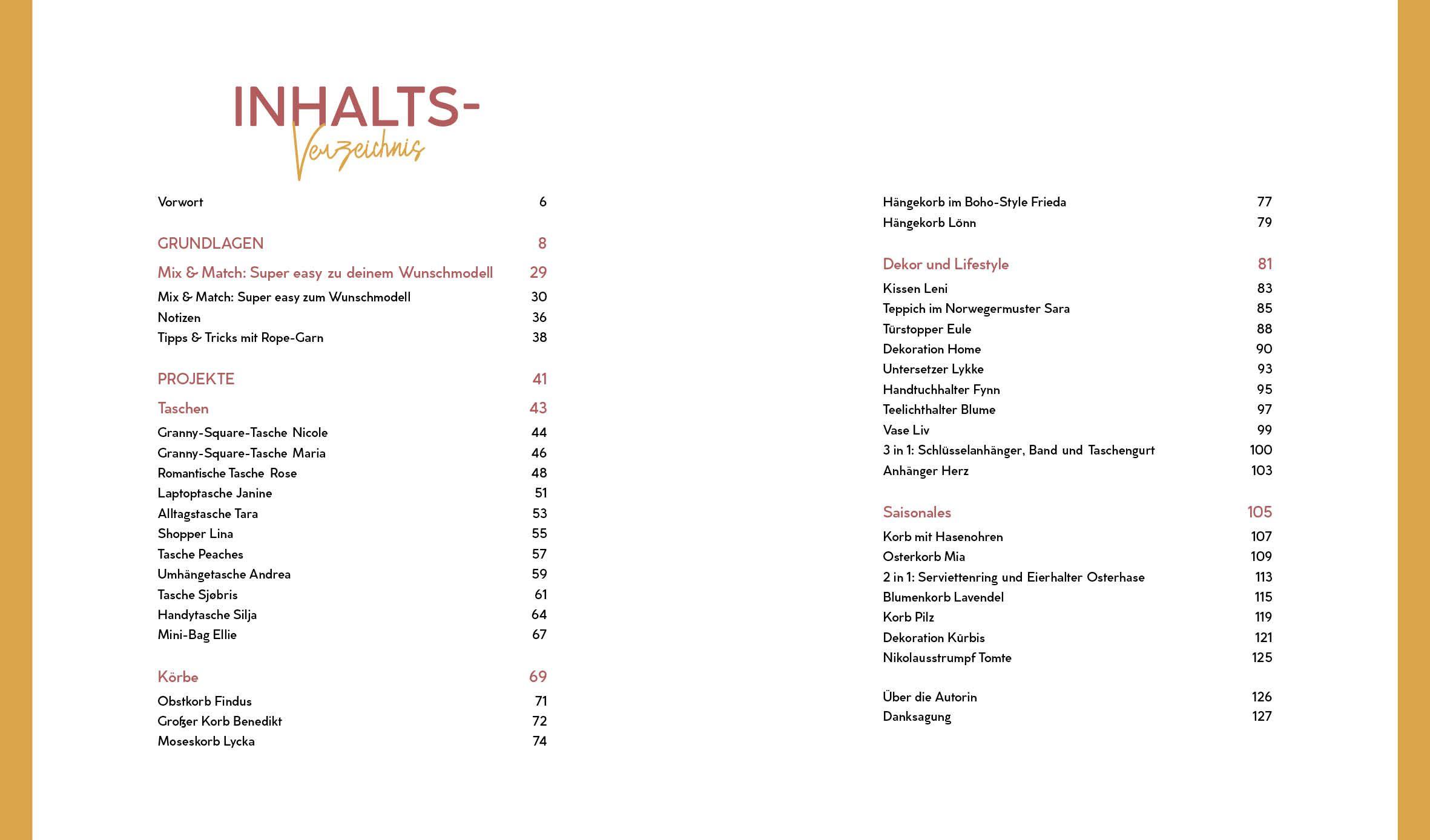 Beispielinhalt (Bild) Häkeln mit Rope-Garn super easy - Das große Anleitungsbuch mit Projekten für dein Zuhause