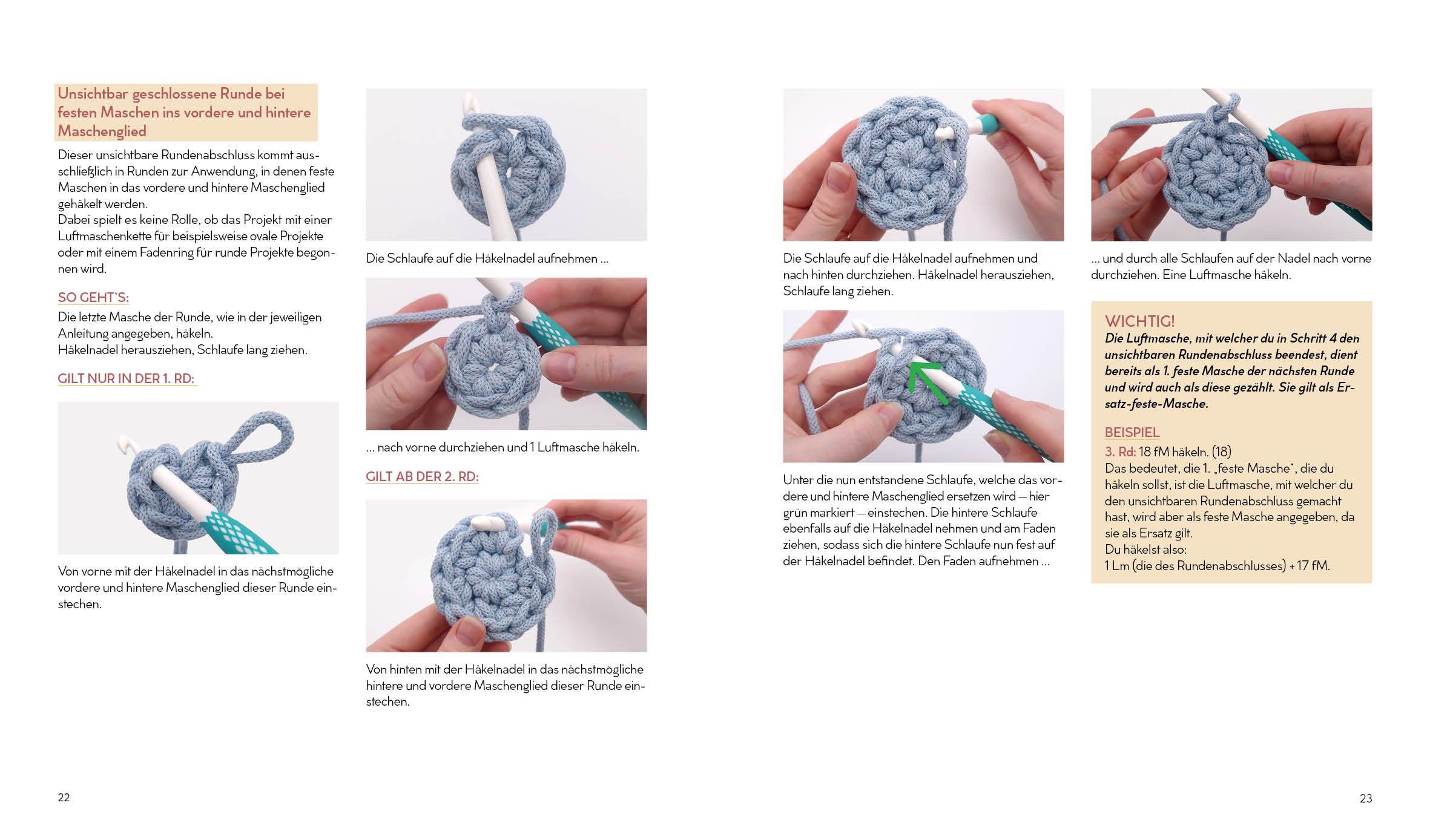 Beispielinhalt (Bild) Häkeln mit Rope-Garn super easy - Das große Anleitungsbuch mit Projekten für dein Zuhause