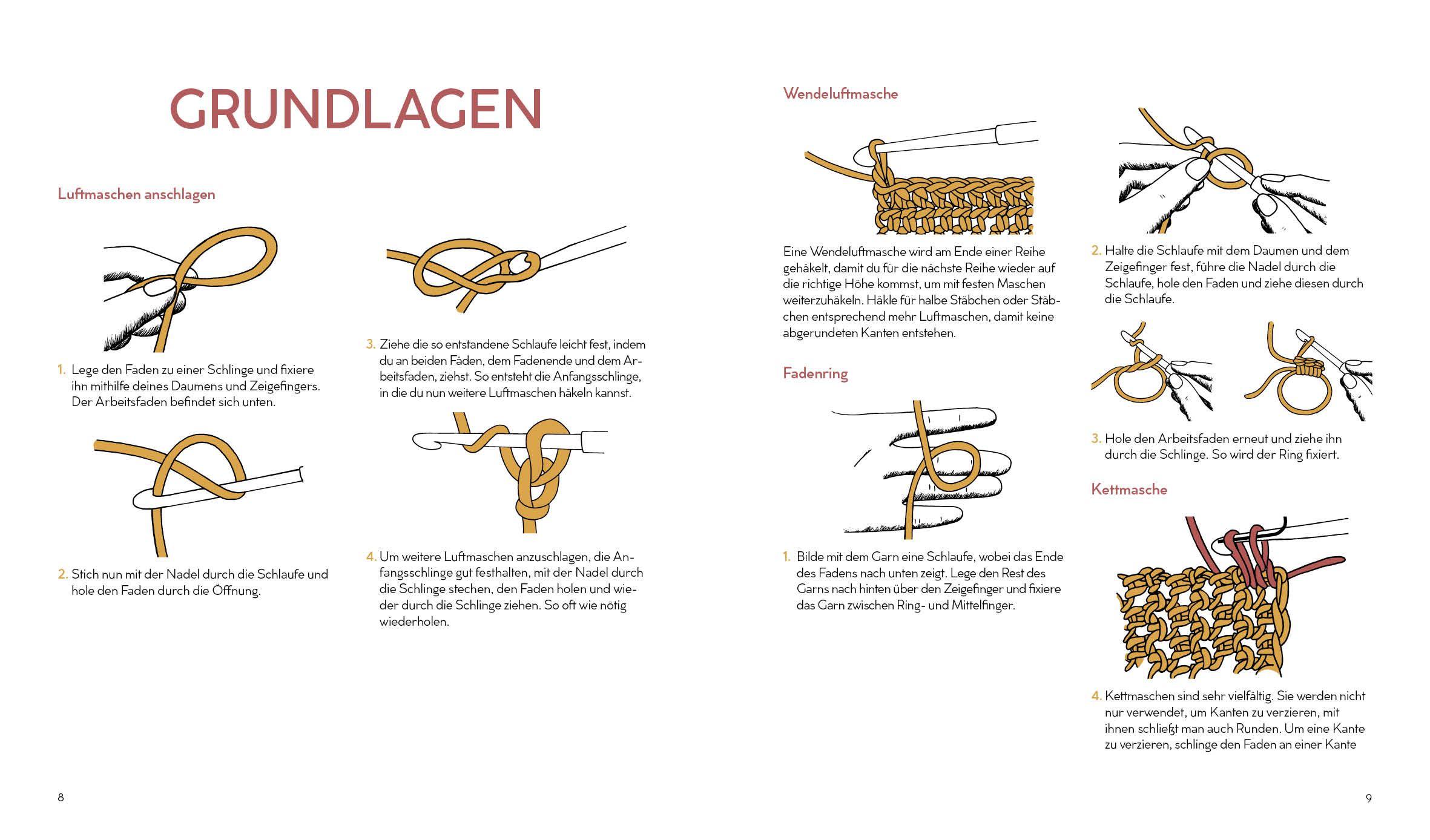 Beispielinhalt (Bild) Häkeln mit Rope-Garn super easy - Das große Anleitungsbuch mit Projekten für dein Zuhause