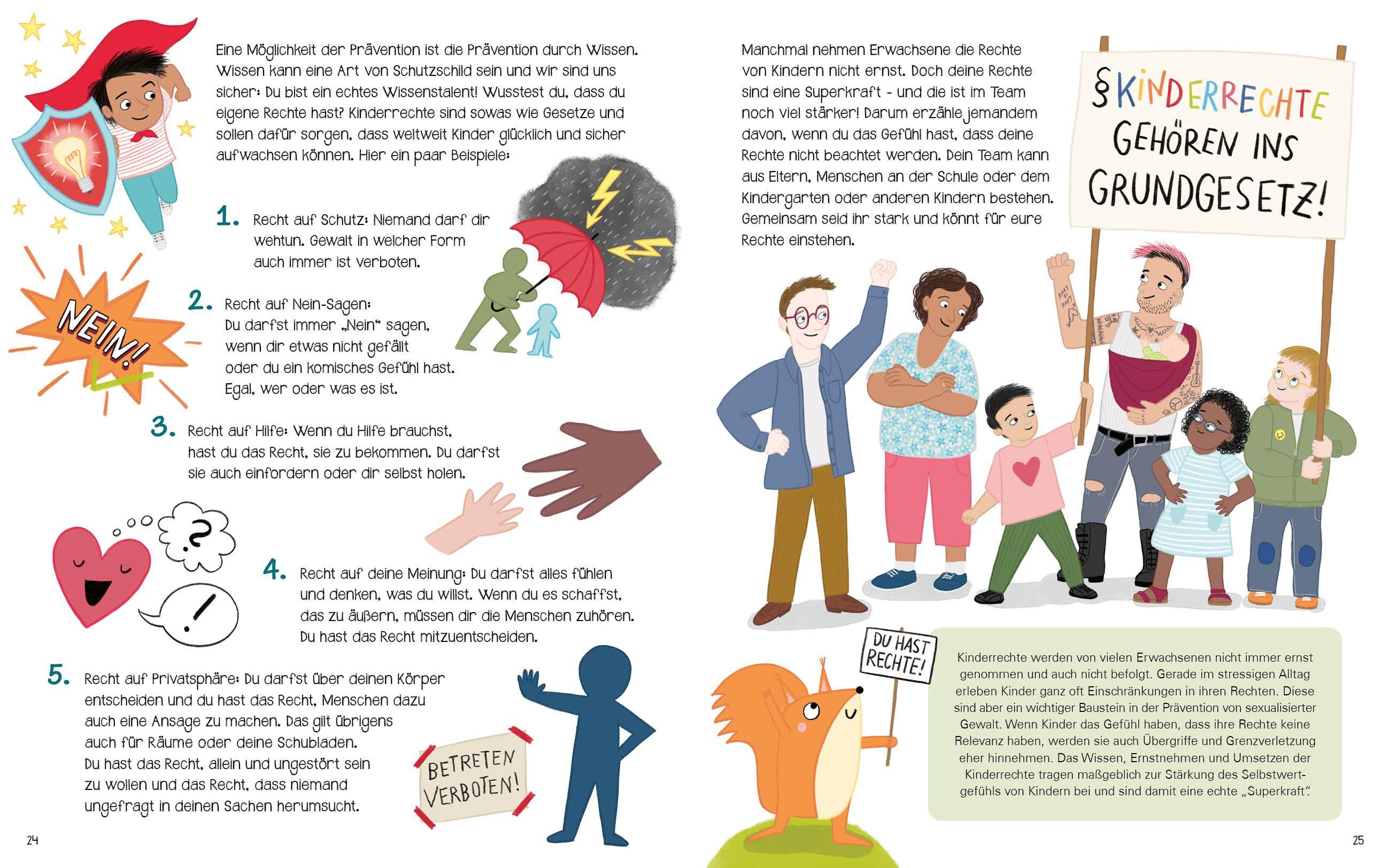Beispielinhalt (Bild) Jetzt mal ehrlich?!: Meine Gefühle, mein Körper, meine Regeln! Ein wirksames Aufklärungsbuch für Kinder zur Prävention von sexuellem Missbrauch