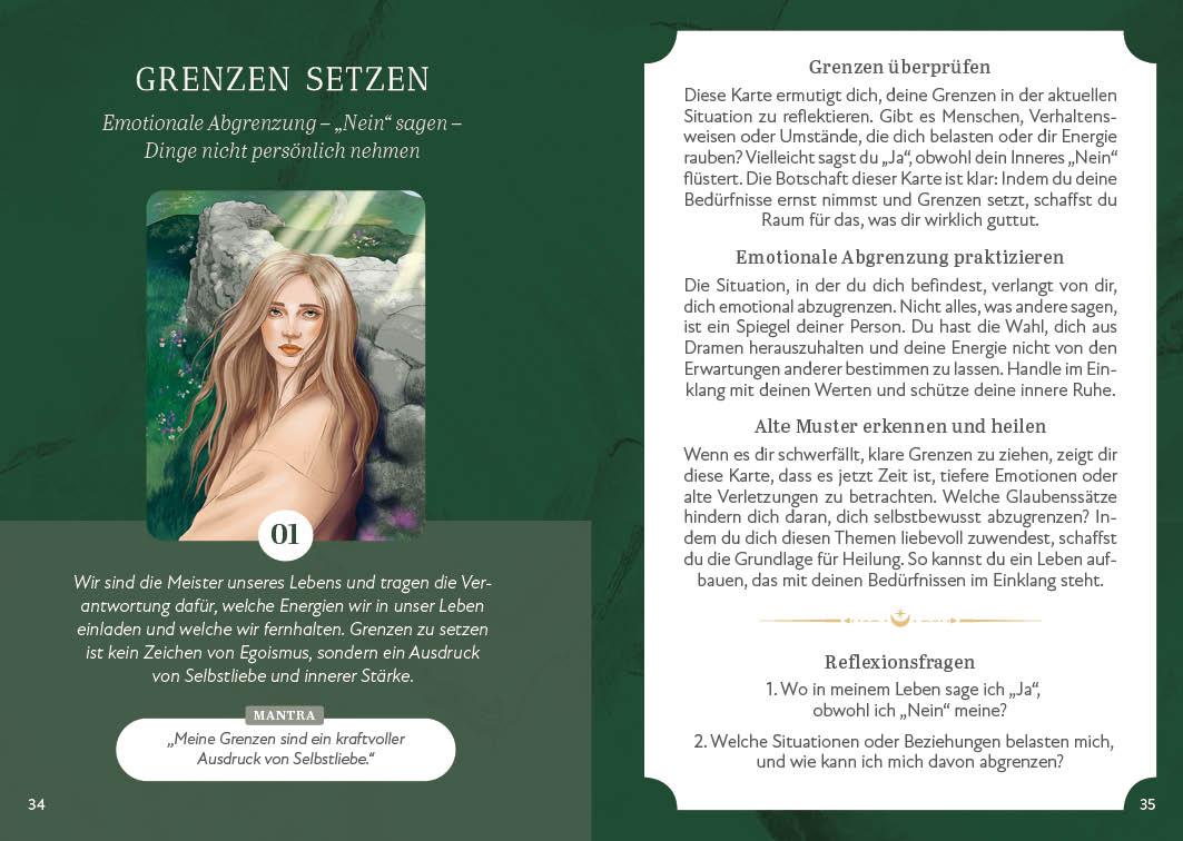 Beispielinhalt (Bild) Orakel-Kartenset: Seelenreise Orakel | Stelle dich den Aufgaben deines Lebens und werde zu deinem authentischsten Selbst