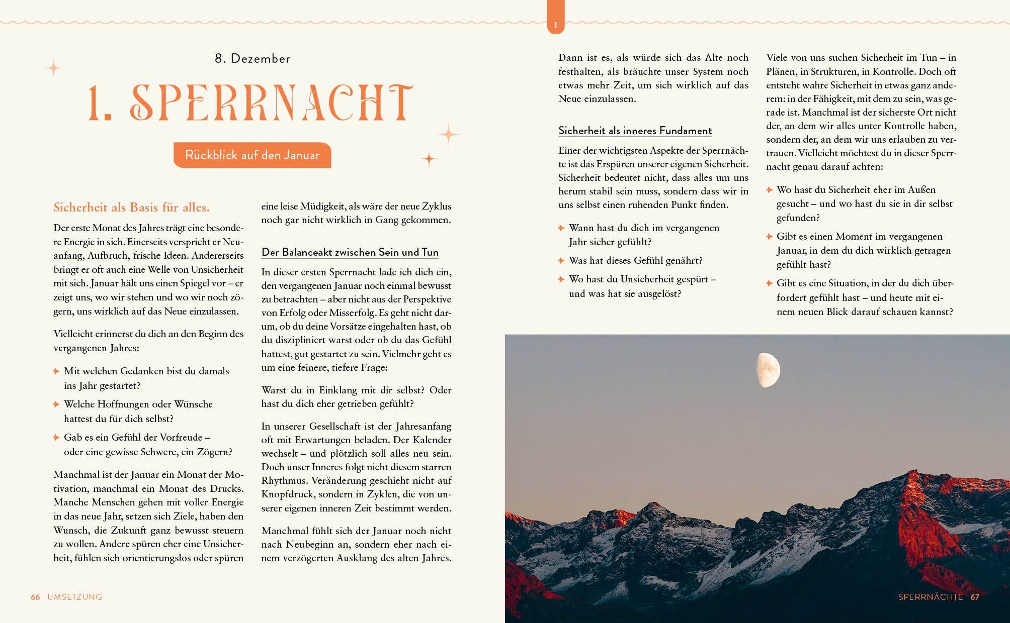 Beispielinhalt (Bild) Rauhnächte - Reguliere dein Nervensystem und schaffe die Basis für persönliches Wachstum