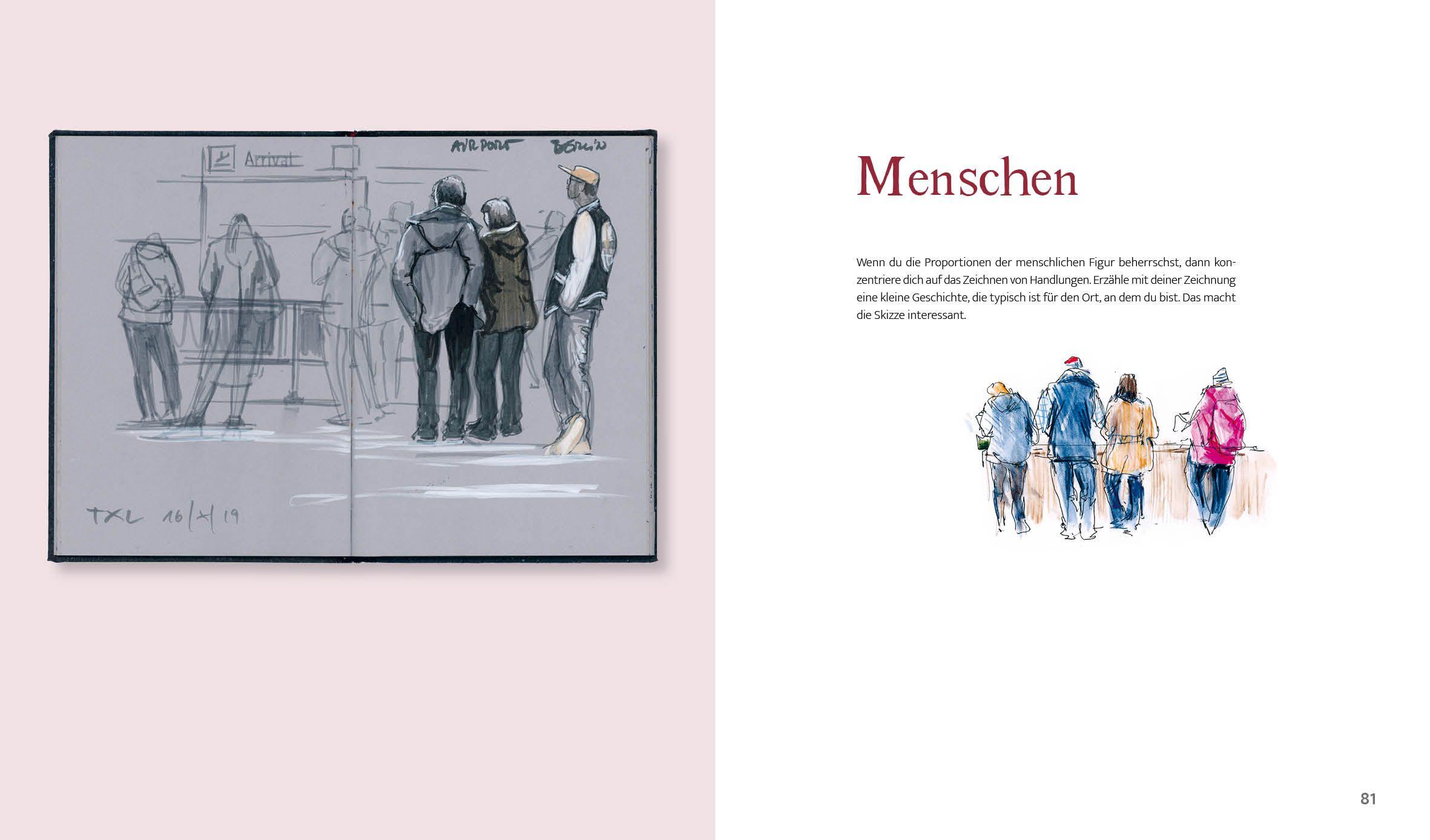 Beispielinhalt (Bild) Zeichnen mit Jens Hübner - Entschleunigen durch Zeichnen