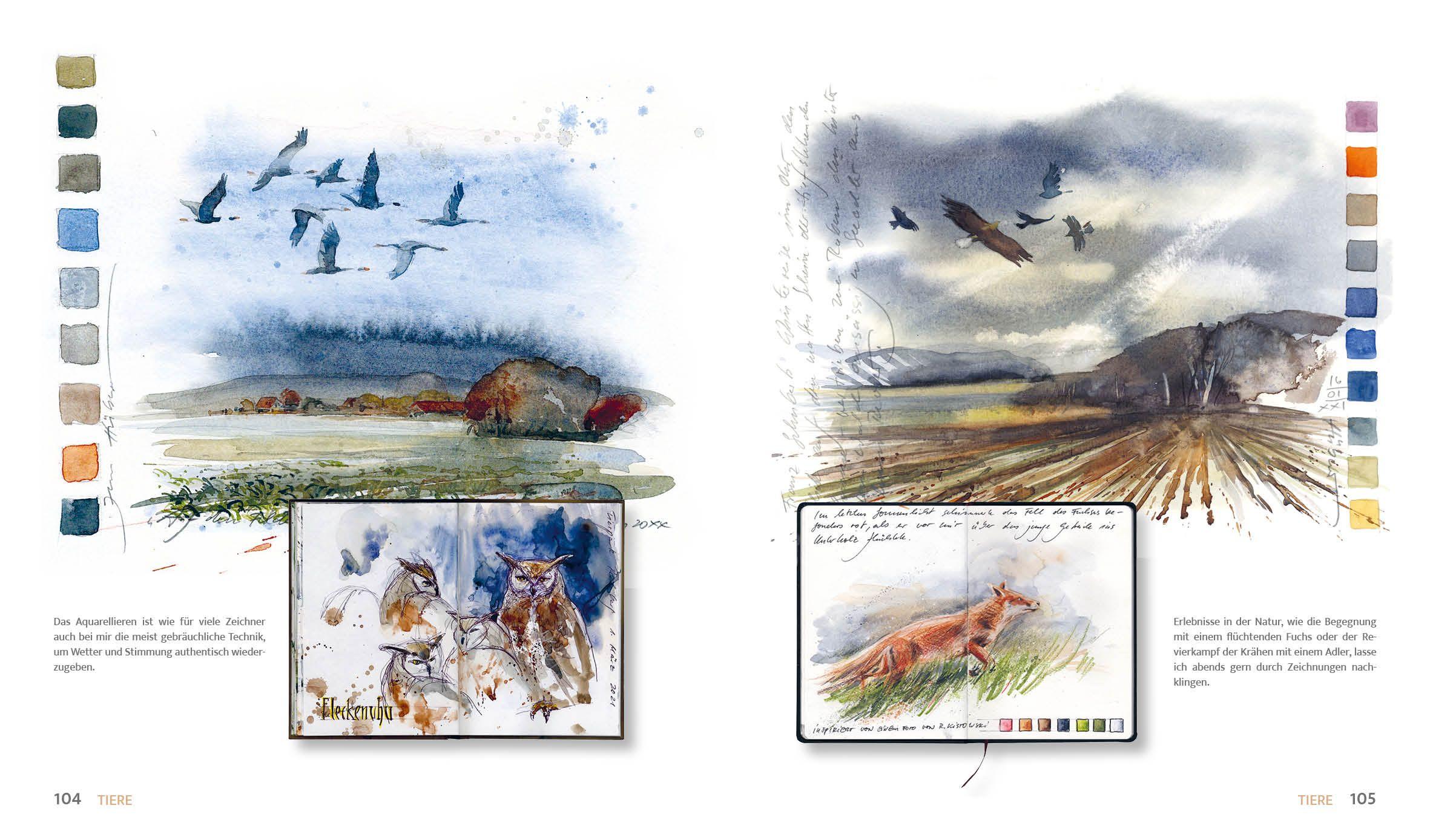 Beispielinhalt (Bild) Zeichnen mit Jens Hübner - Entschleunigen durch Zeichnen