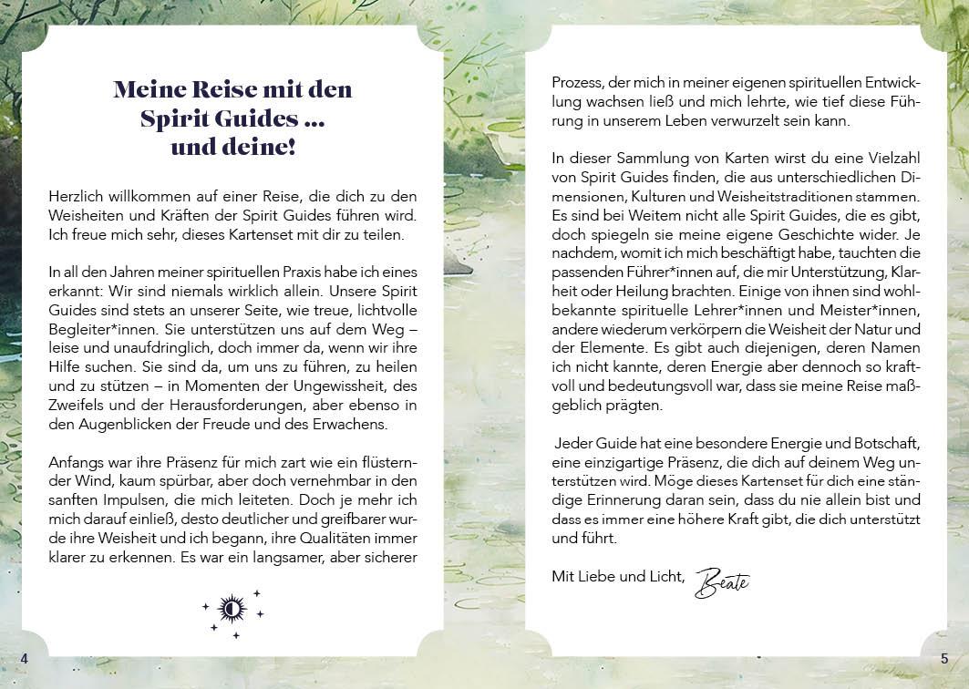Beispielinhalt (Bild) Orakel-Kartenset: Spirit Guides | 49 Energiekarten mit Begleitbuch