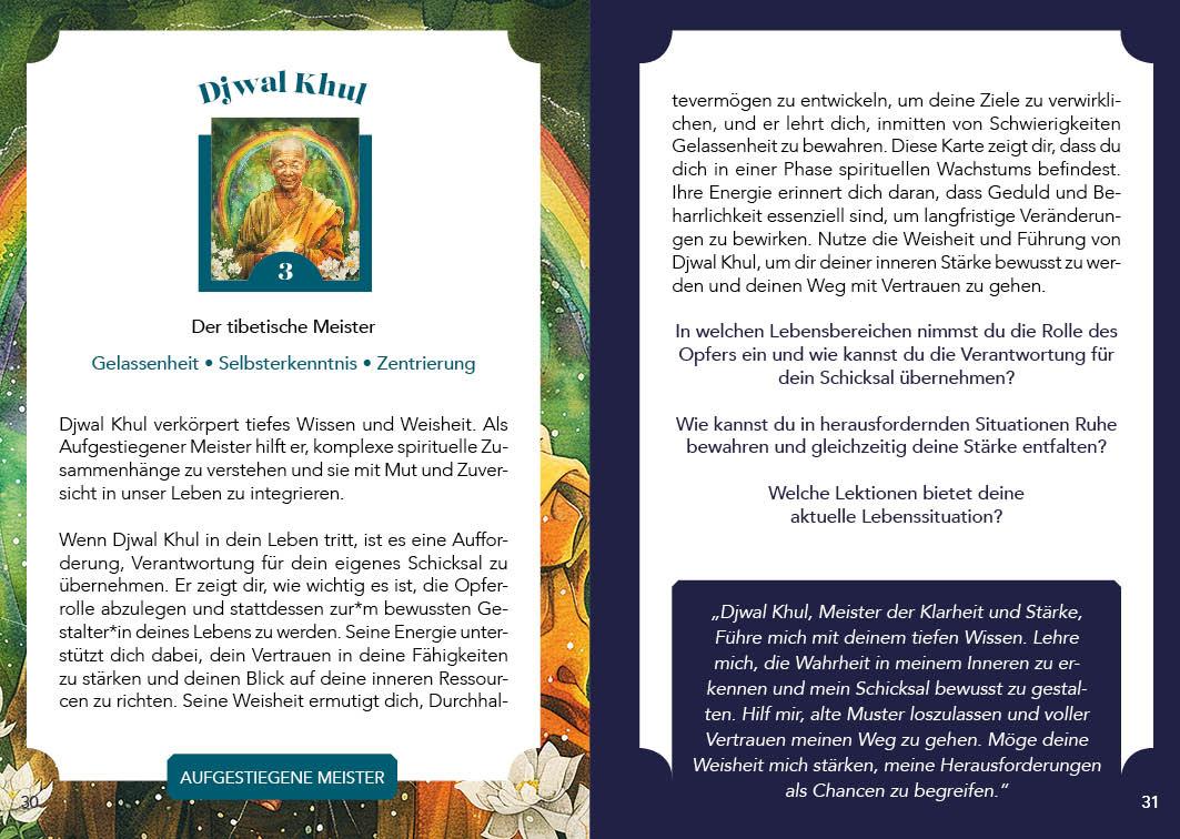 Beispielinhalt (Bild) Orakel-Kartenset: Spirit Guides | 49 Energiekarten mit Begleitbuch