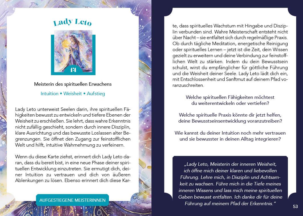 Beispielinhalt (Bild) Orakel-Kartenset: Spirit Guides | 49 Energiekarten mit Begleitbuch