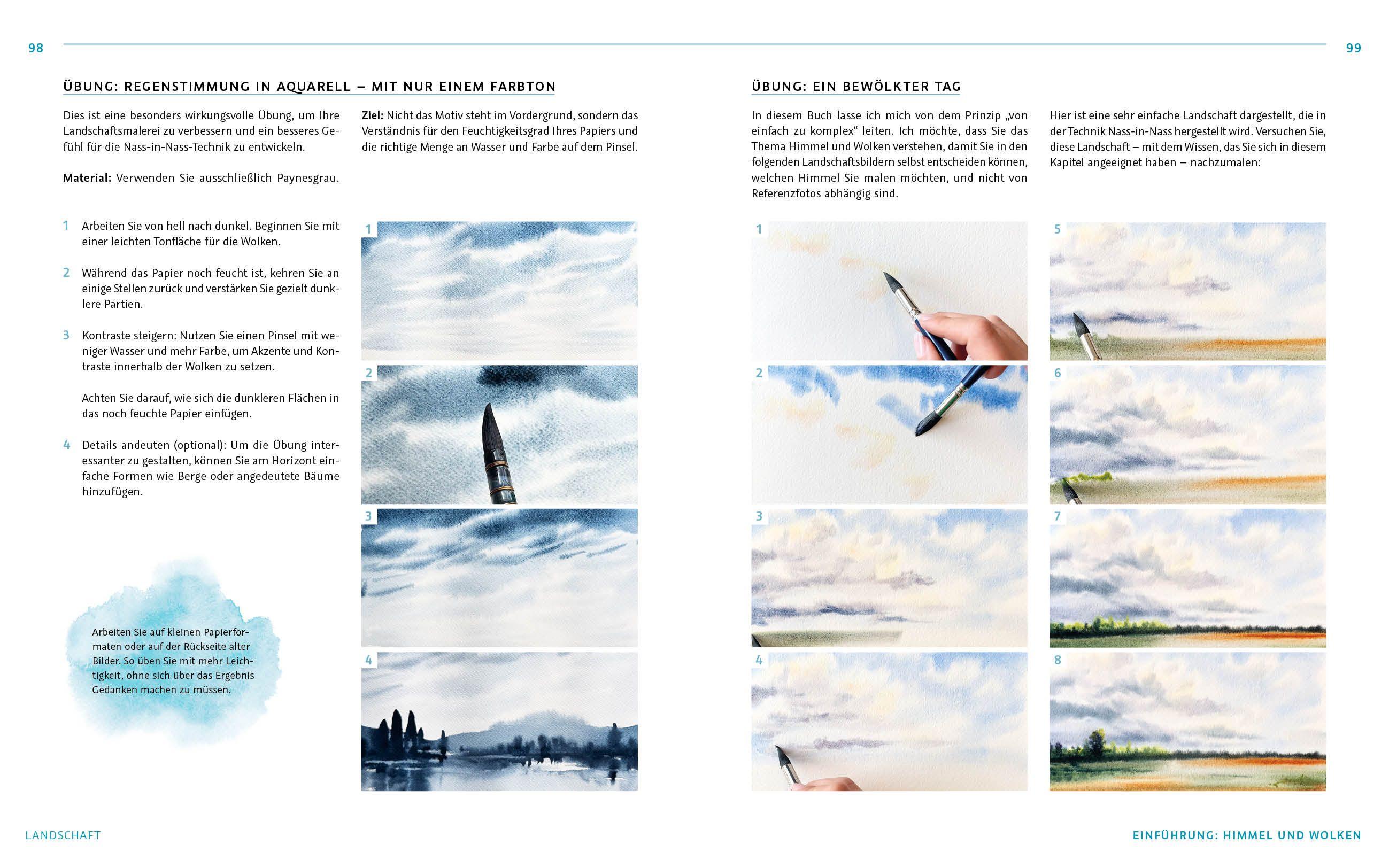 Beispielinhalt (Bild) Die Kunst der Aquarellmalerei - das große Watercolor-Grundlagenwerk