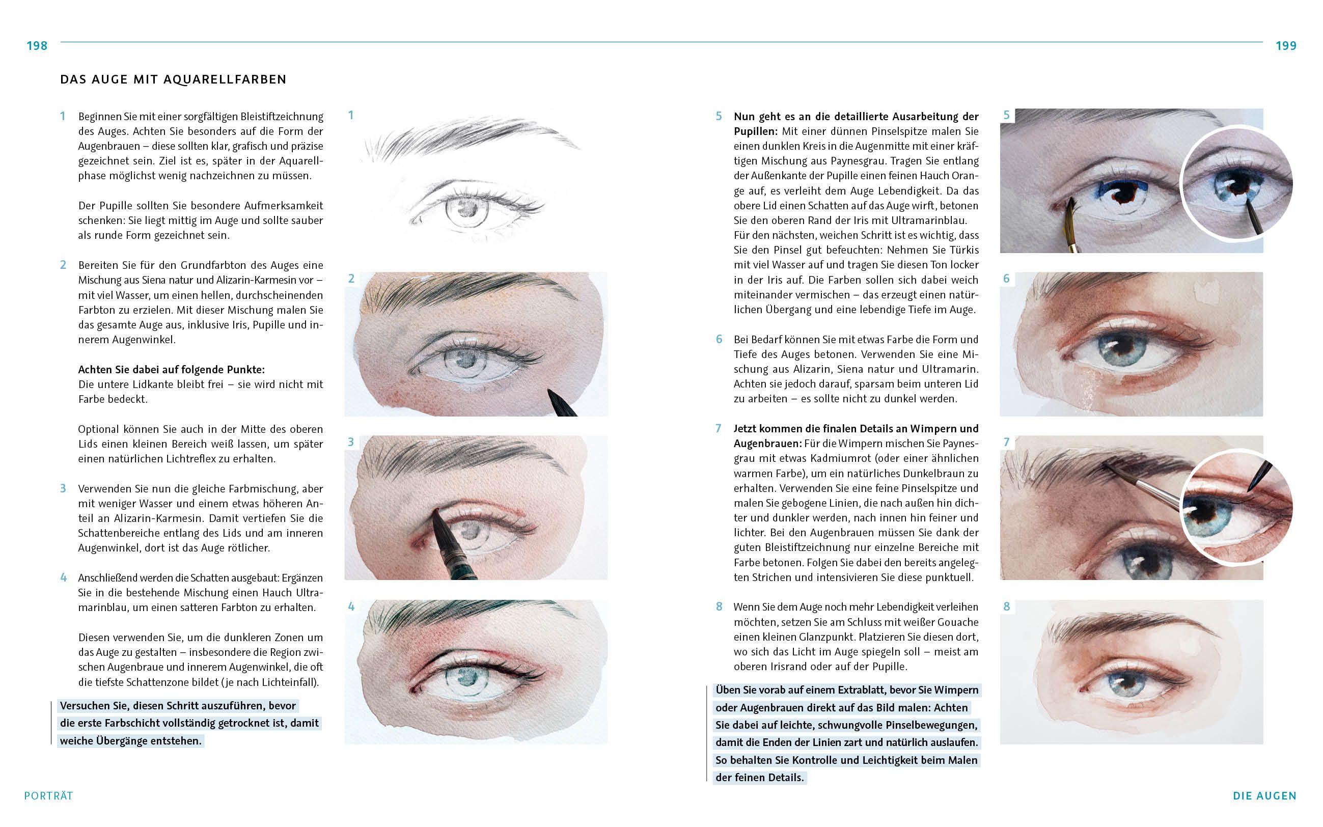 Beispielinhalt (Bild) Die Kunst der Aquarellmalerei - das große Watercolor-Grundlagenwerk