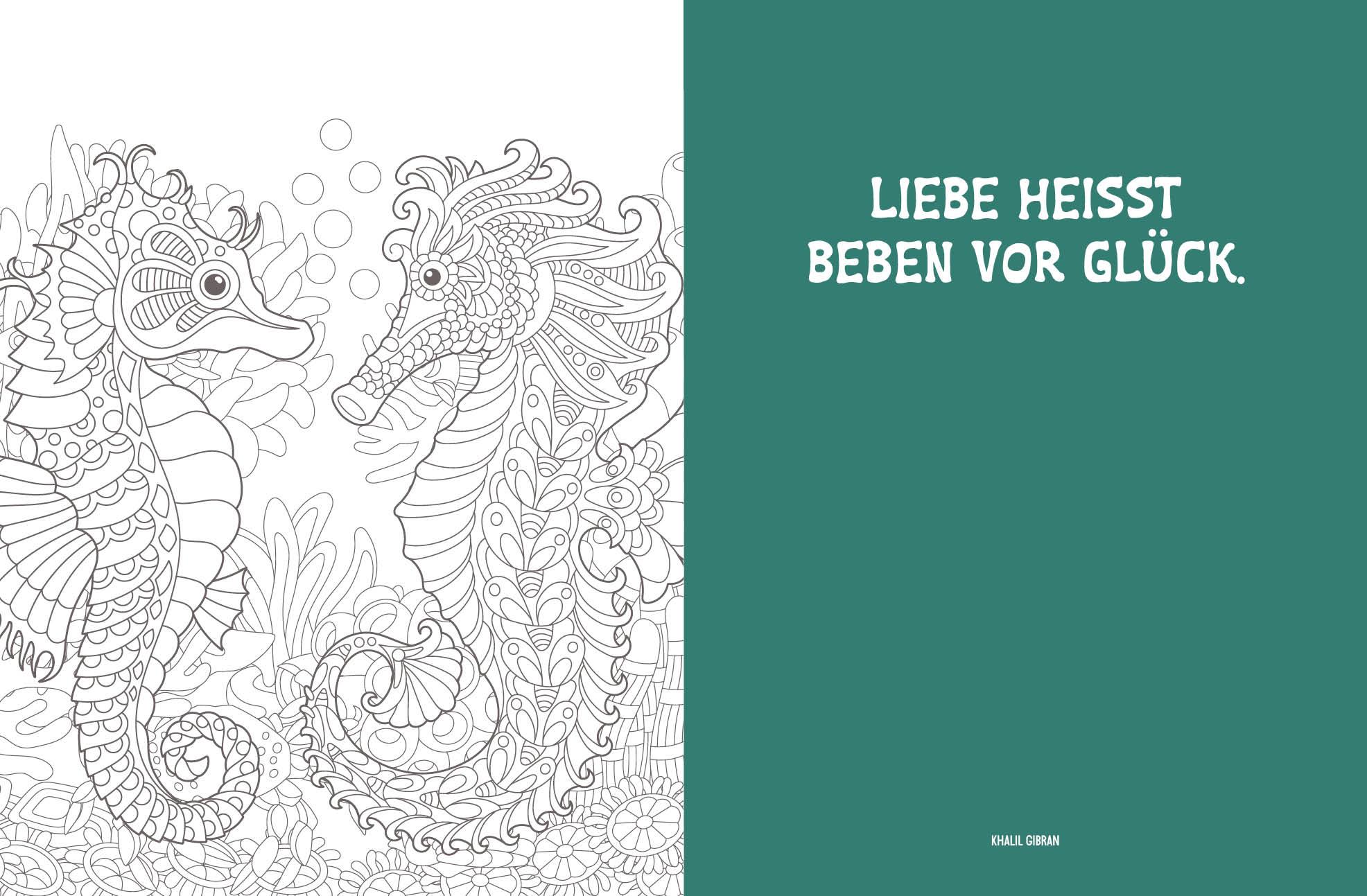 Beispielinhalt (Bild) Colorful Mandala - Tierisch verliebt