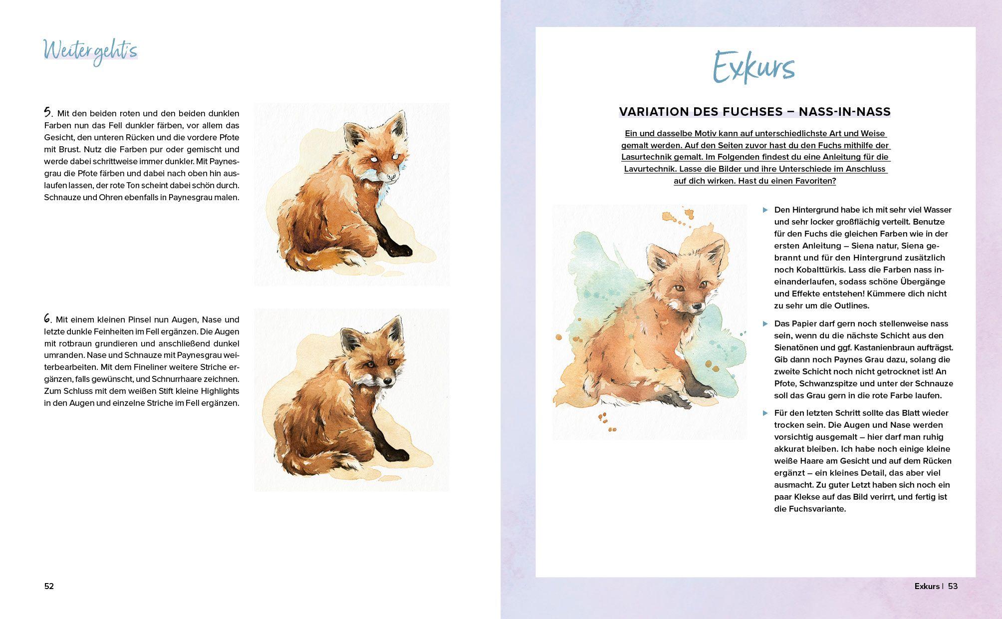 Beispielinhalt (Bild) Mini-Masterclass Malen - Lavieren und Lasieren in Aquarell