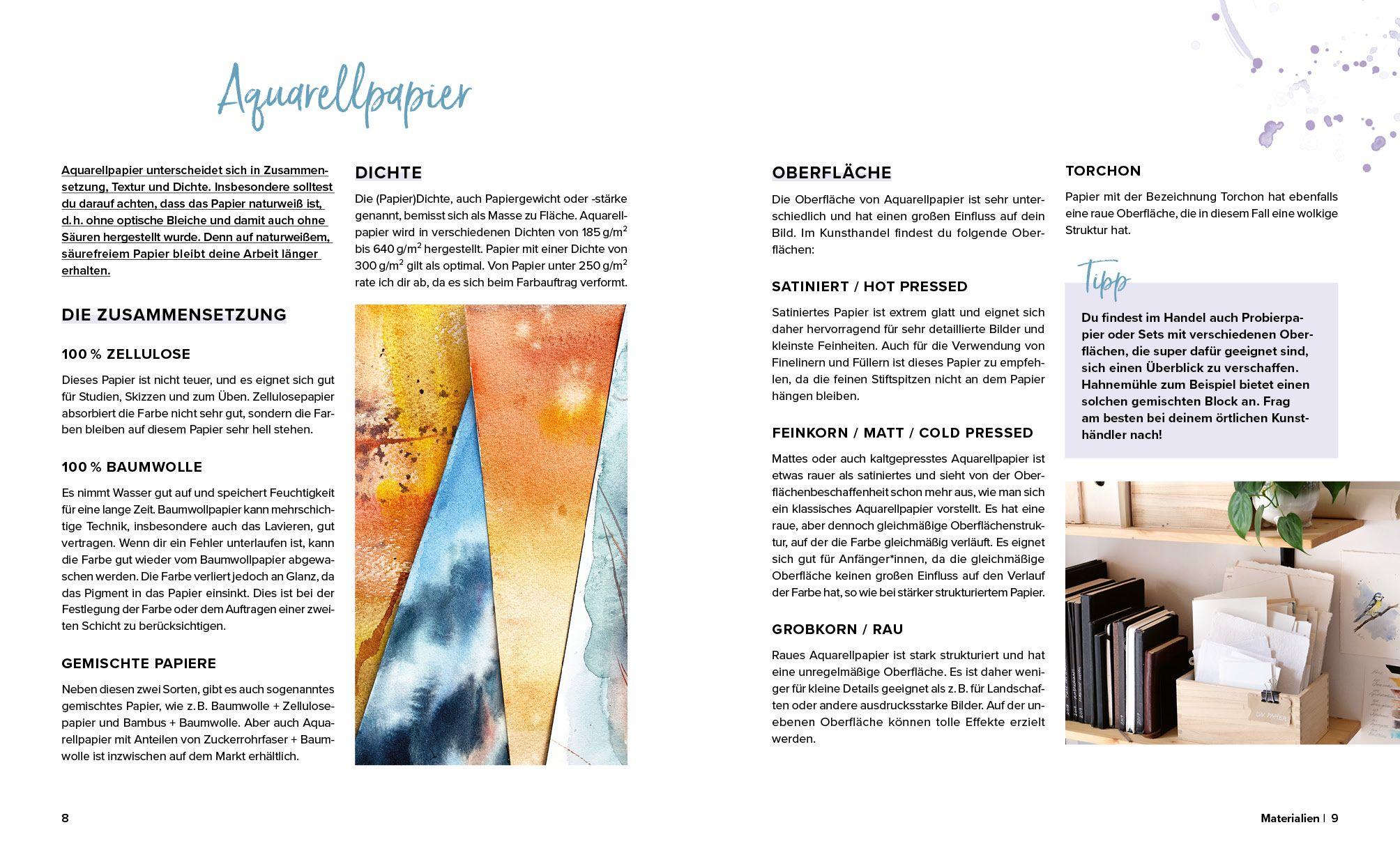 Beispielinhalt (Bild) Mini-Masterclass Malen - Lavieren und Lasieren in Aquarell