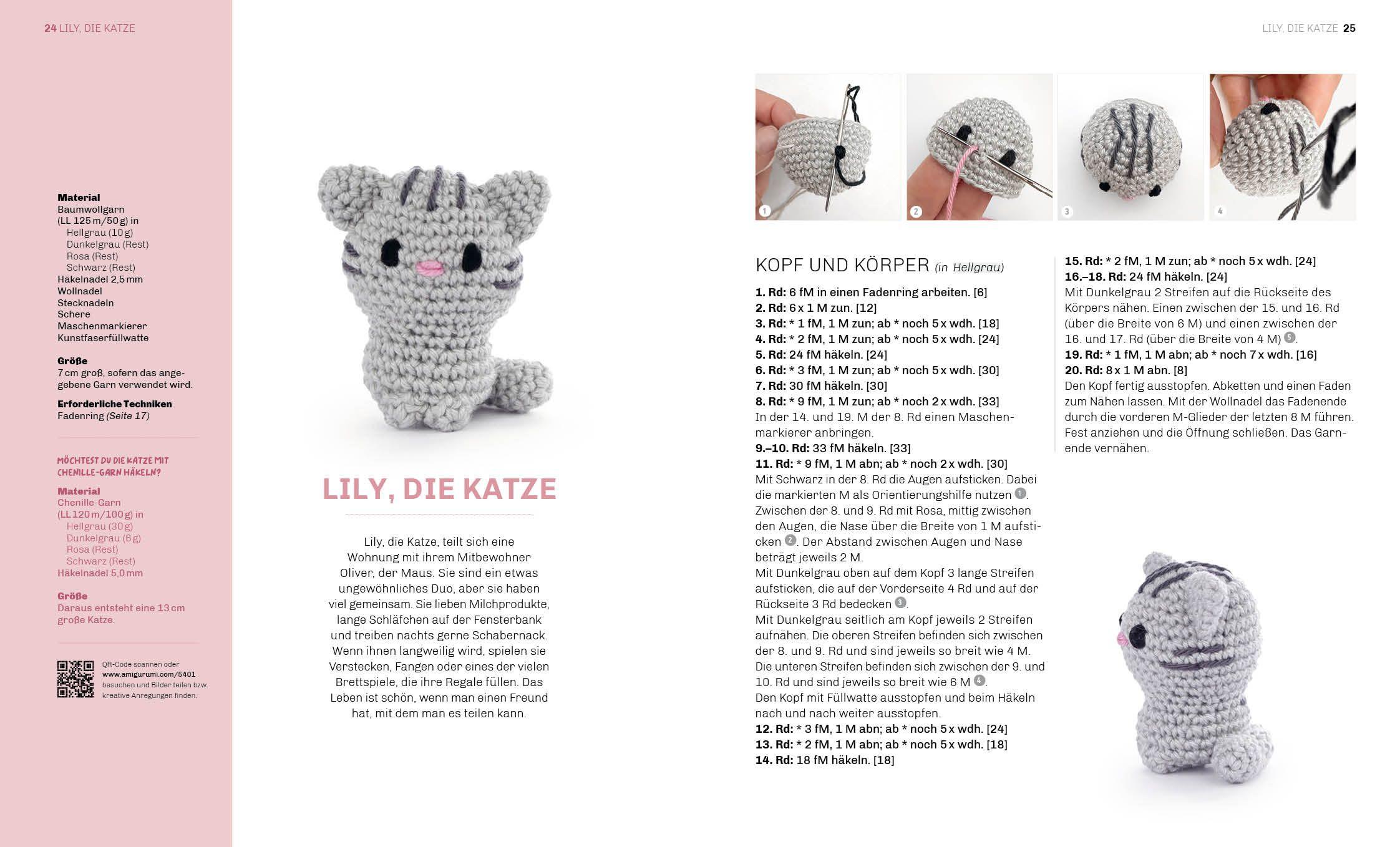 Beispielinhalt (Bild) Die Mini-Amigurumi-Häkelschule