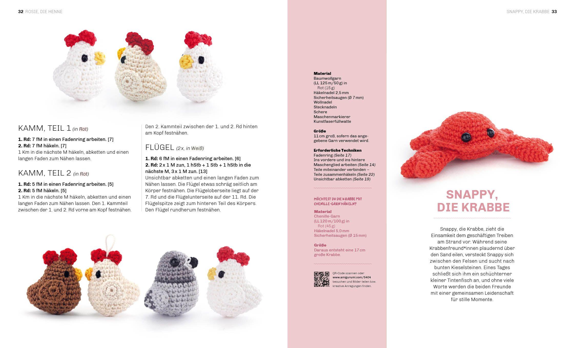 Beispielinhalt (Bild) Die Mini-Amigurumi-Häkelschule