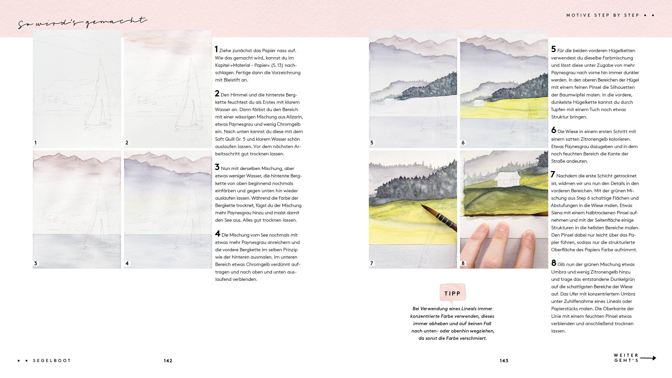 Beispielinhalt (Bild) Watercolor - Malen mit Aquarell