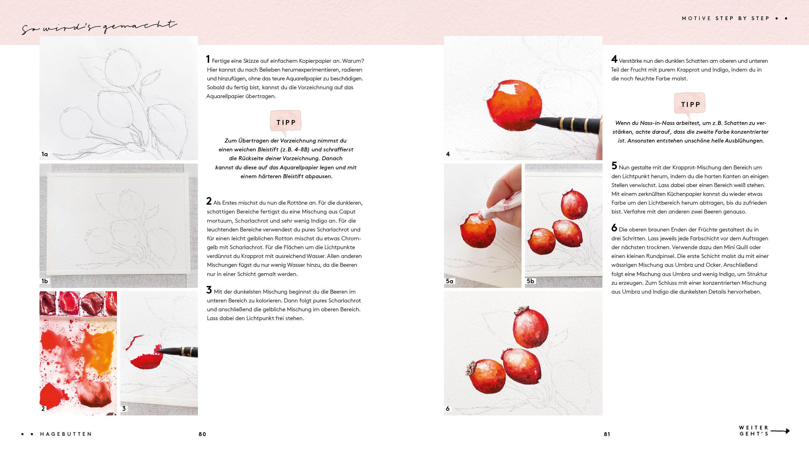 Beispielinhalt (Bild) Watercolor - Malen mit Aquarell