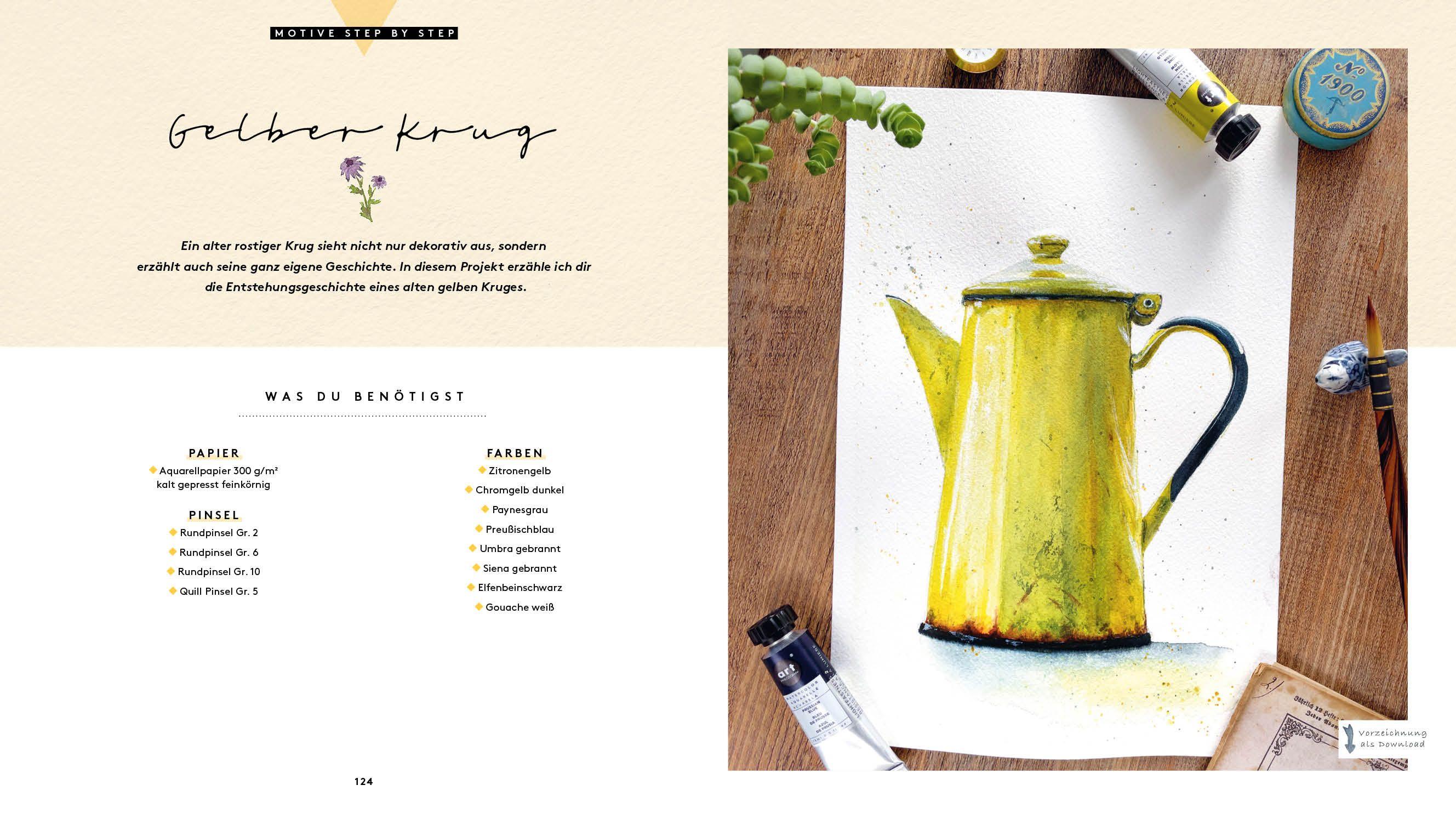 Beispielinhalt (Bild) Watercolor - Malen mit Aquarell