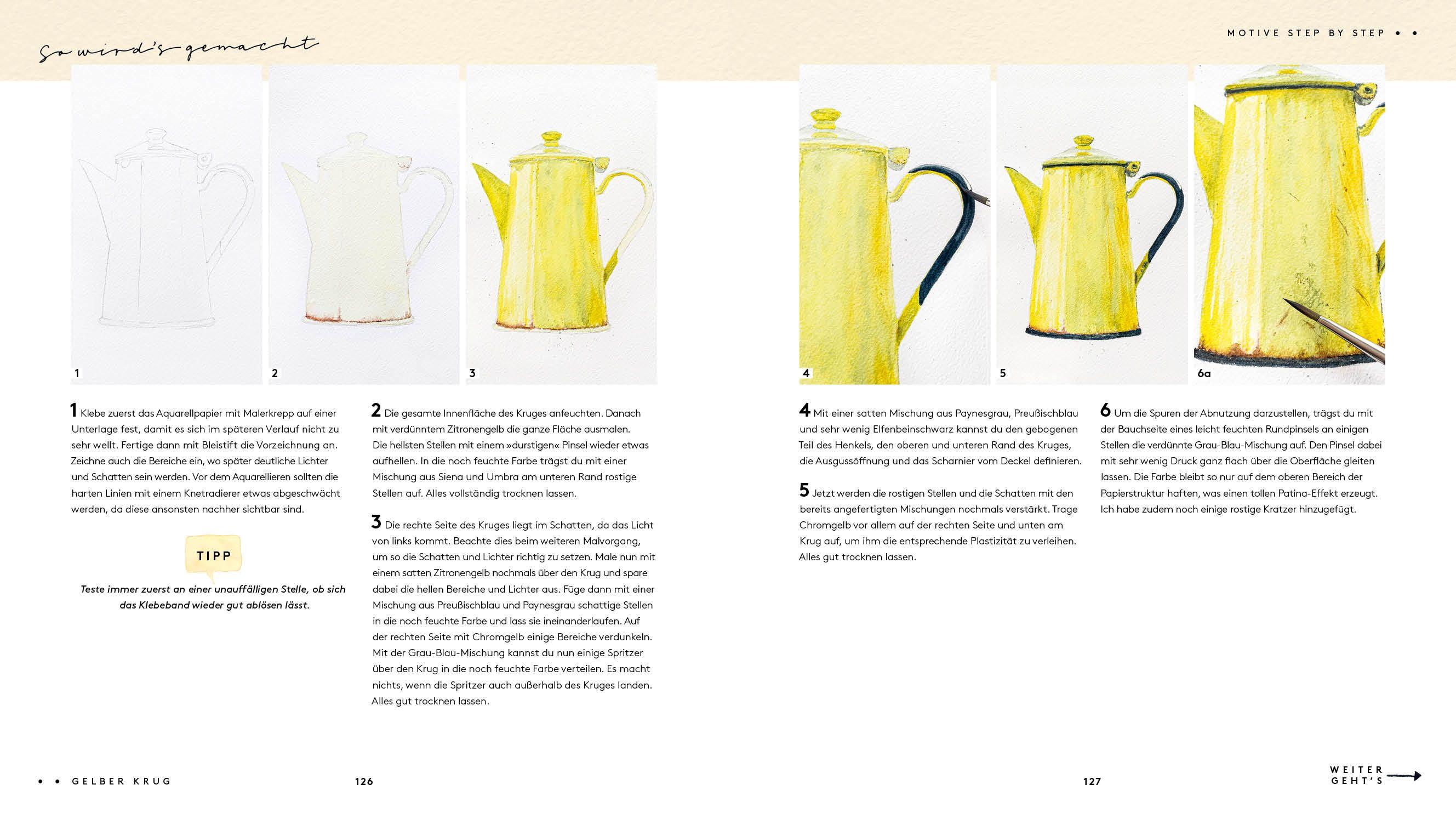 Beispielinhalt (Bild) Watercolor - Malen mit Aquarell