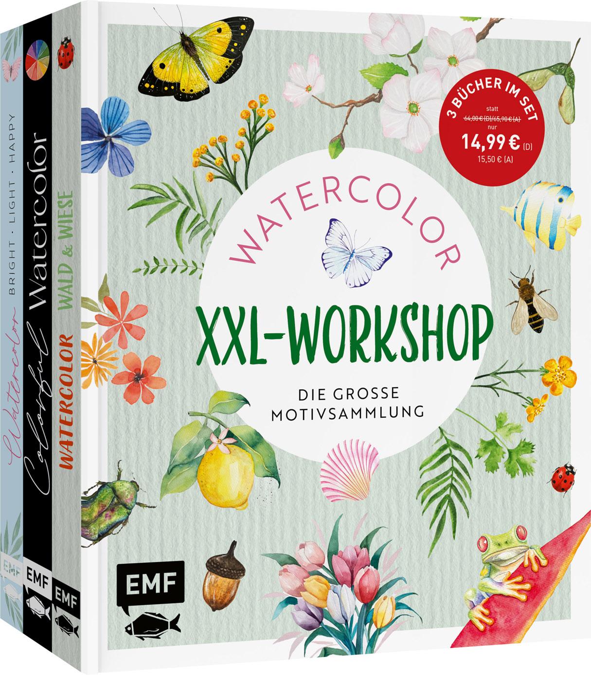 Vorderes Coverbild Der Watercolor-XXL-Workshop - Die große Motivsammlung