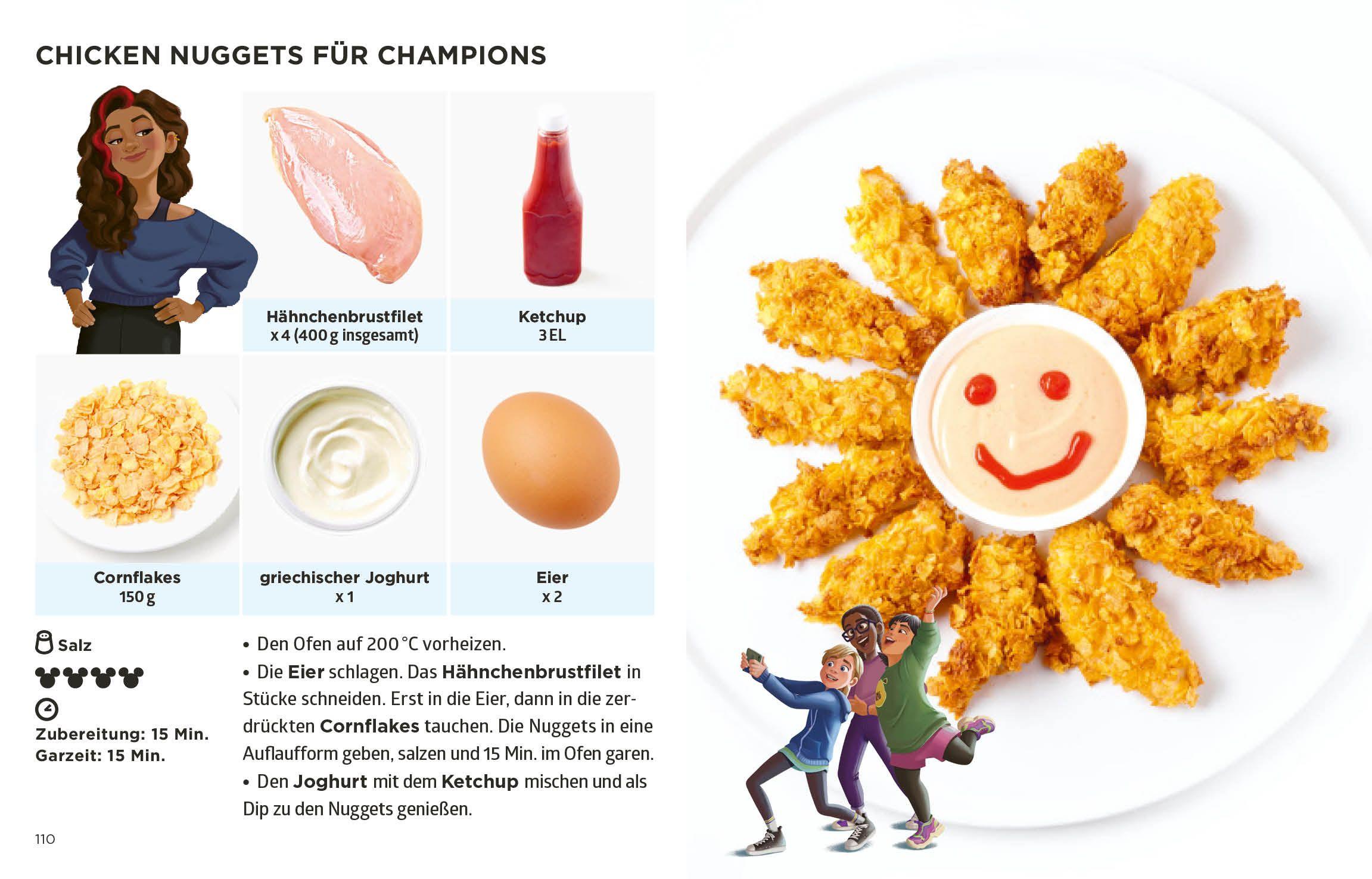 Beispielinhalt (Bild) Simplissime - Das einfachste Kochbuch der Welt: Disney