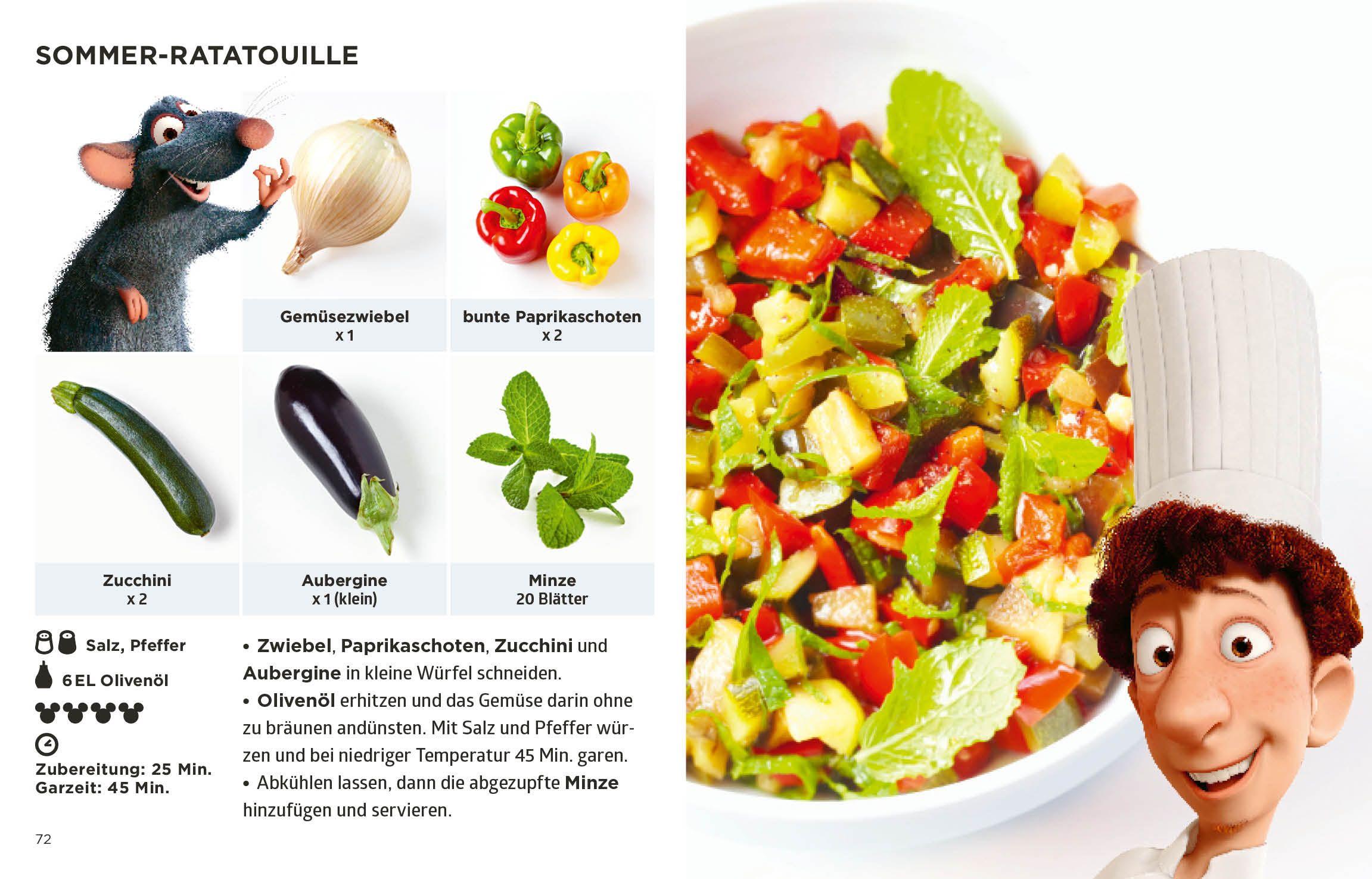 Beispielinhalt (Bild) Simplissime - Das einfachste Kochbuch der Welt: Disney