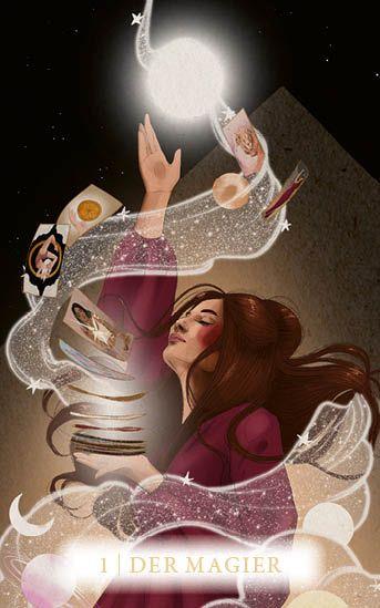 Beispielinhalt (Bild) Tarot-Kartenset: Seelenreise Mini-Tarot