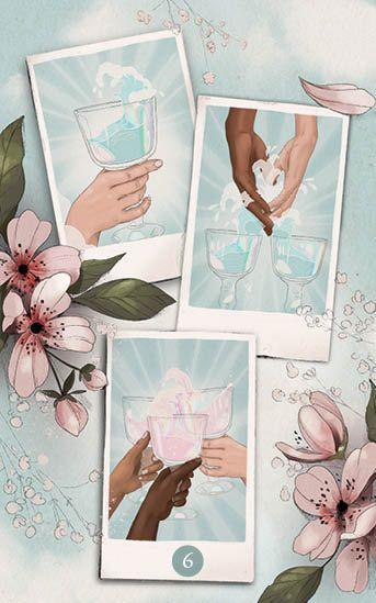 Beispielinhalt (Bild) Tarot-Kartenset: Seelenreise Mini-Tarot