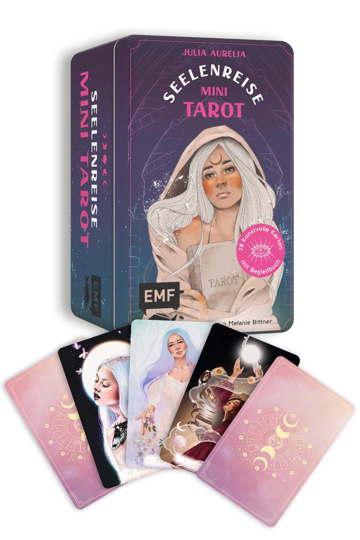 Vorderes Coverbild Tarot-Kartenset: Seelenreise Mini-Tarot