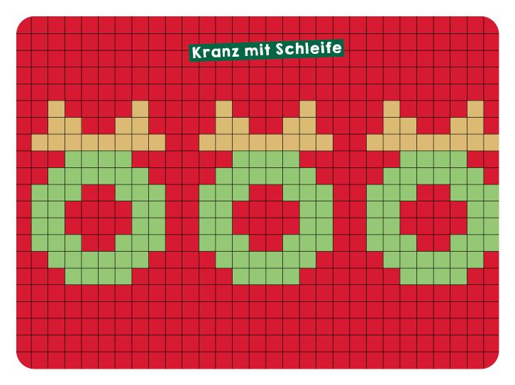 Beispielinhalt (Bild) 55 x stricken - Weihnachts-Motive: Deine Strickmustersammlung als Kartenset