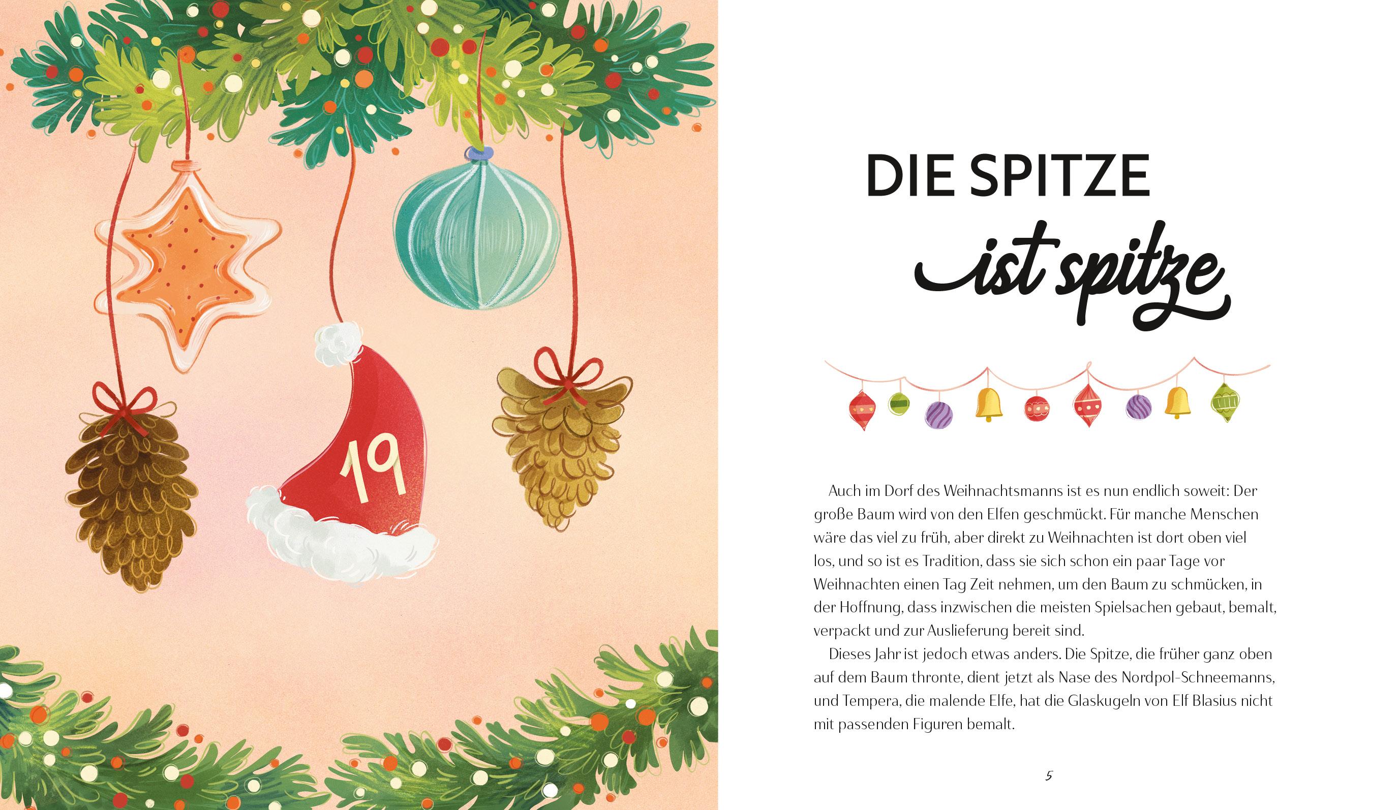 Beispielinhalt (Bild) Mein Adventskalender-Wichtel-Set: Wichtel-Weihnachten