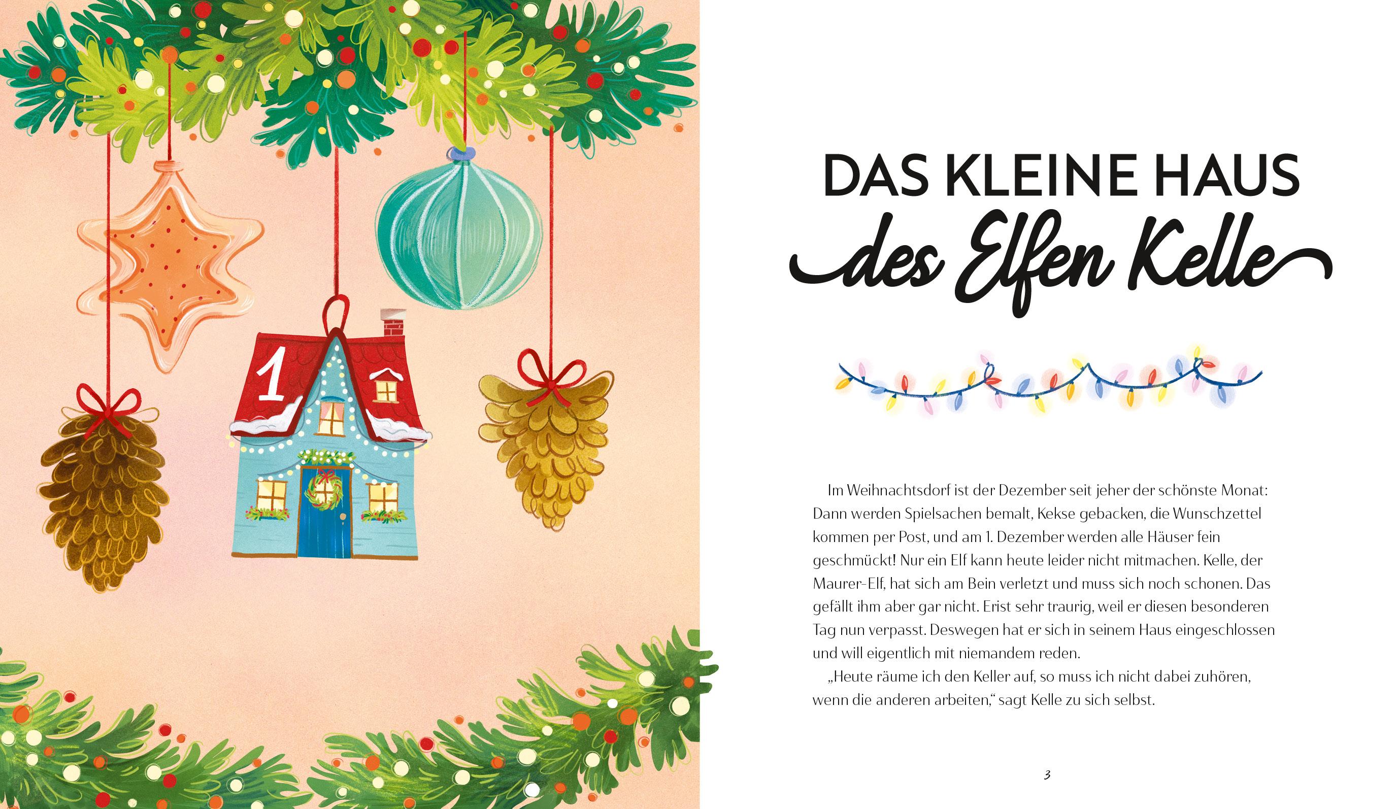 Beispielinhalt (Bild) Mein Adventskalender-Wichtel-Set: Wichtel-Weihnachten