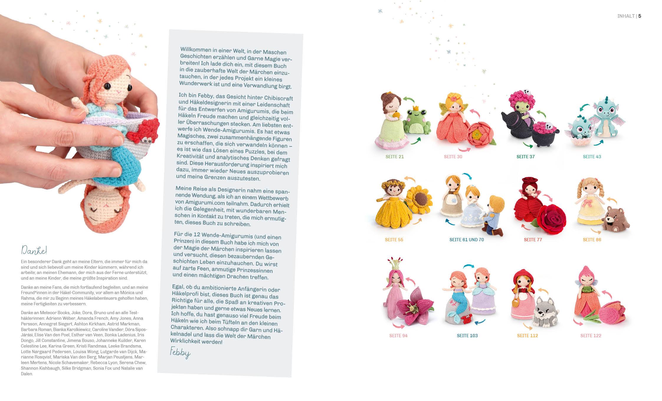 Beispielinhalt (Bild) Zauberhafte Wende-Amigurumis häkeln mit @chibiscraft