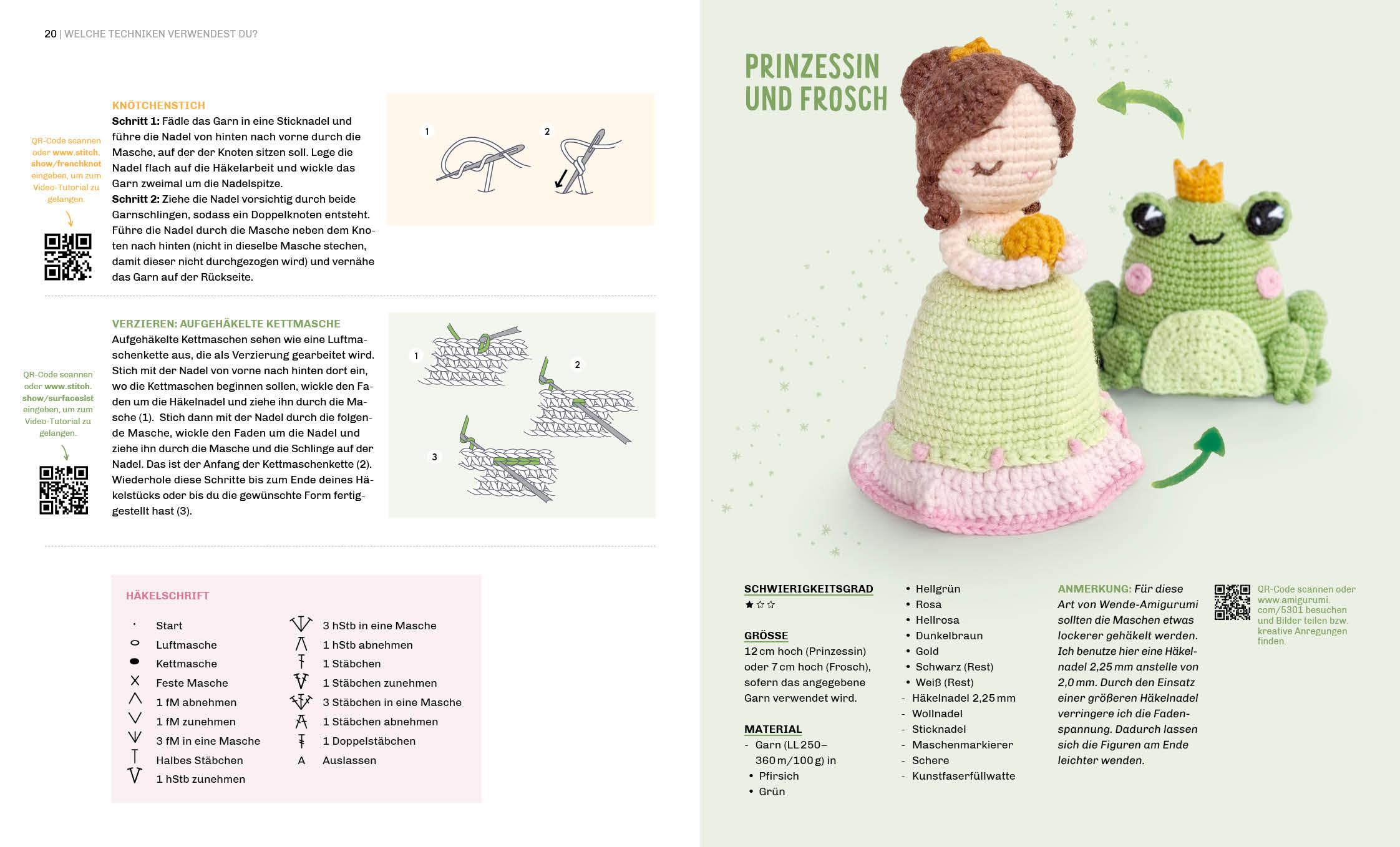 Beispielinhalt (Bild) Zauberhafte Wende-Amigurumis häkeln mit @chibiscraft