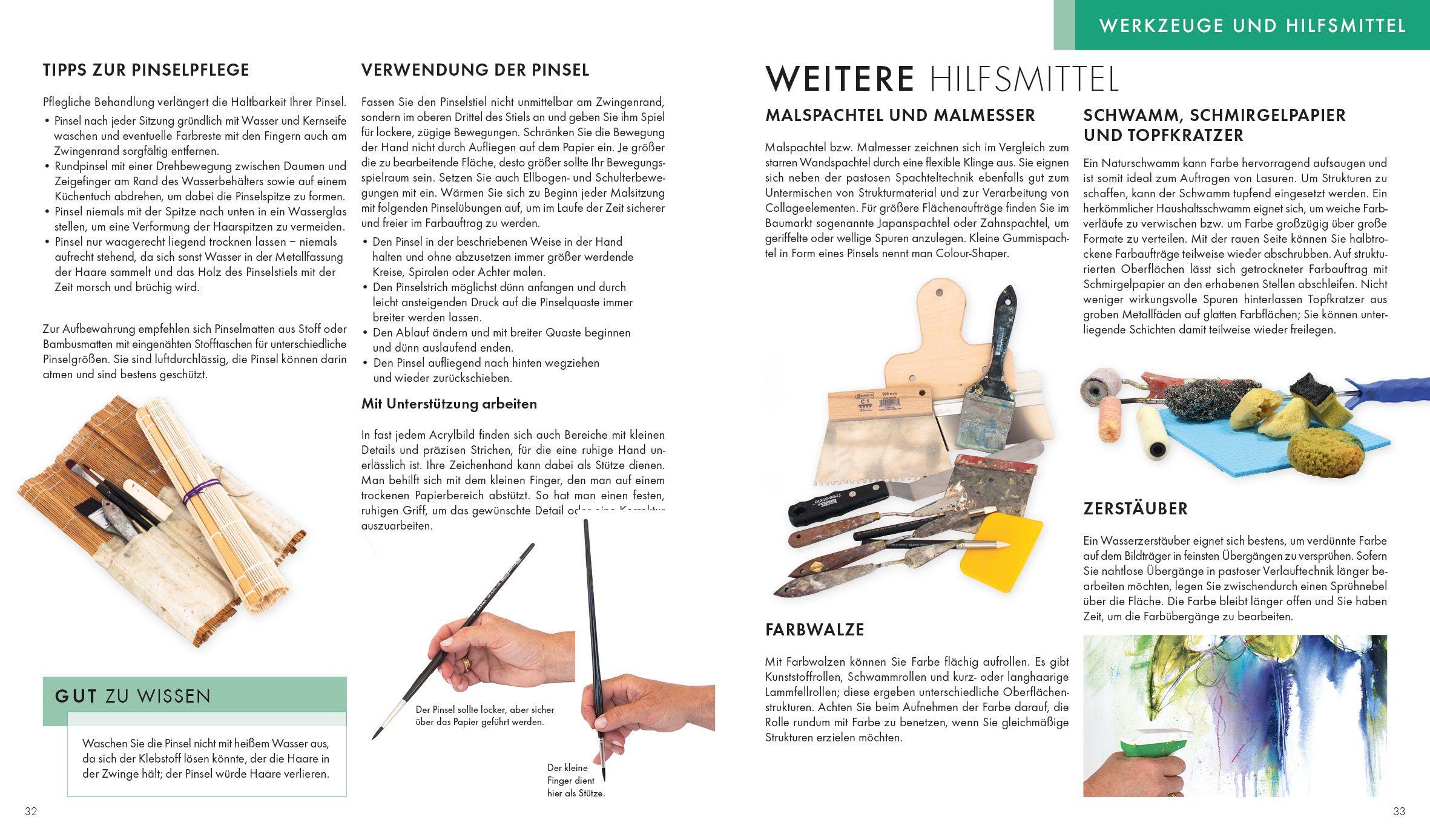 Beispielinhalt (Bild) Das Acryl-Praxisbuch