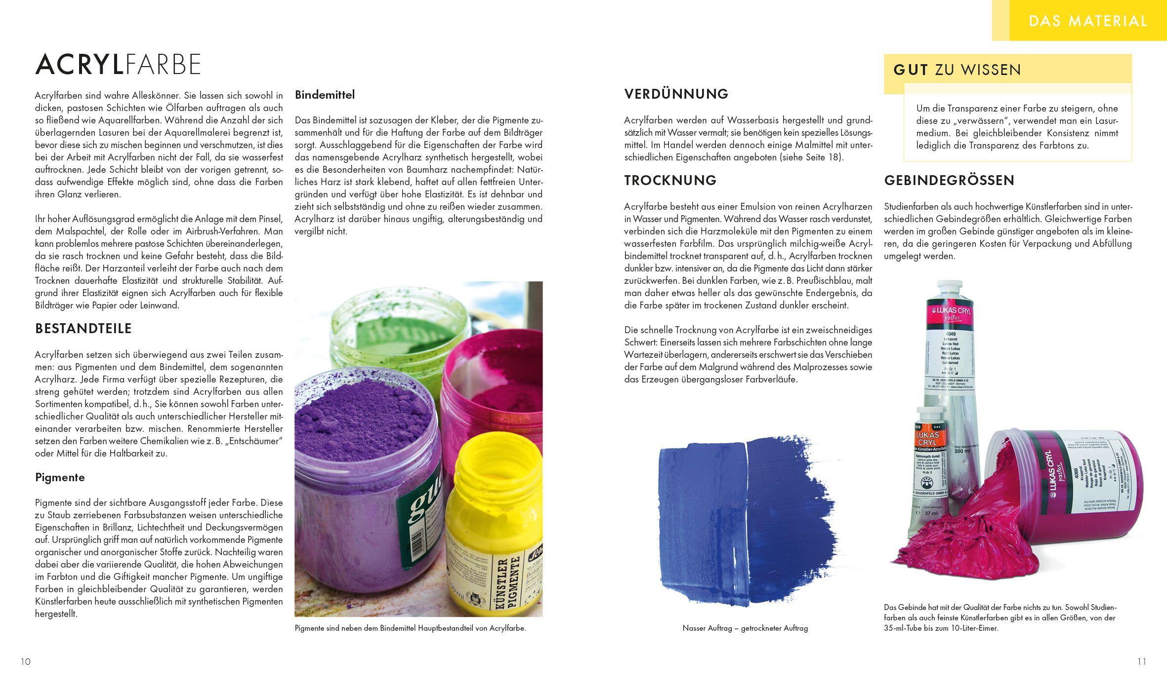 Beispielinhalt (Bild) Das Acryl-Praxisbuch