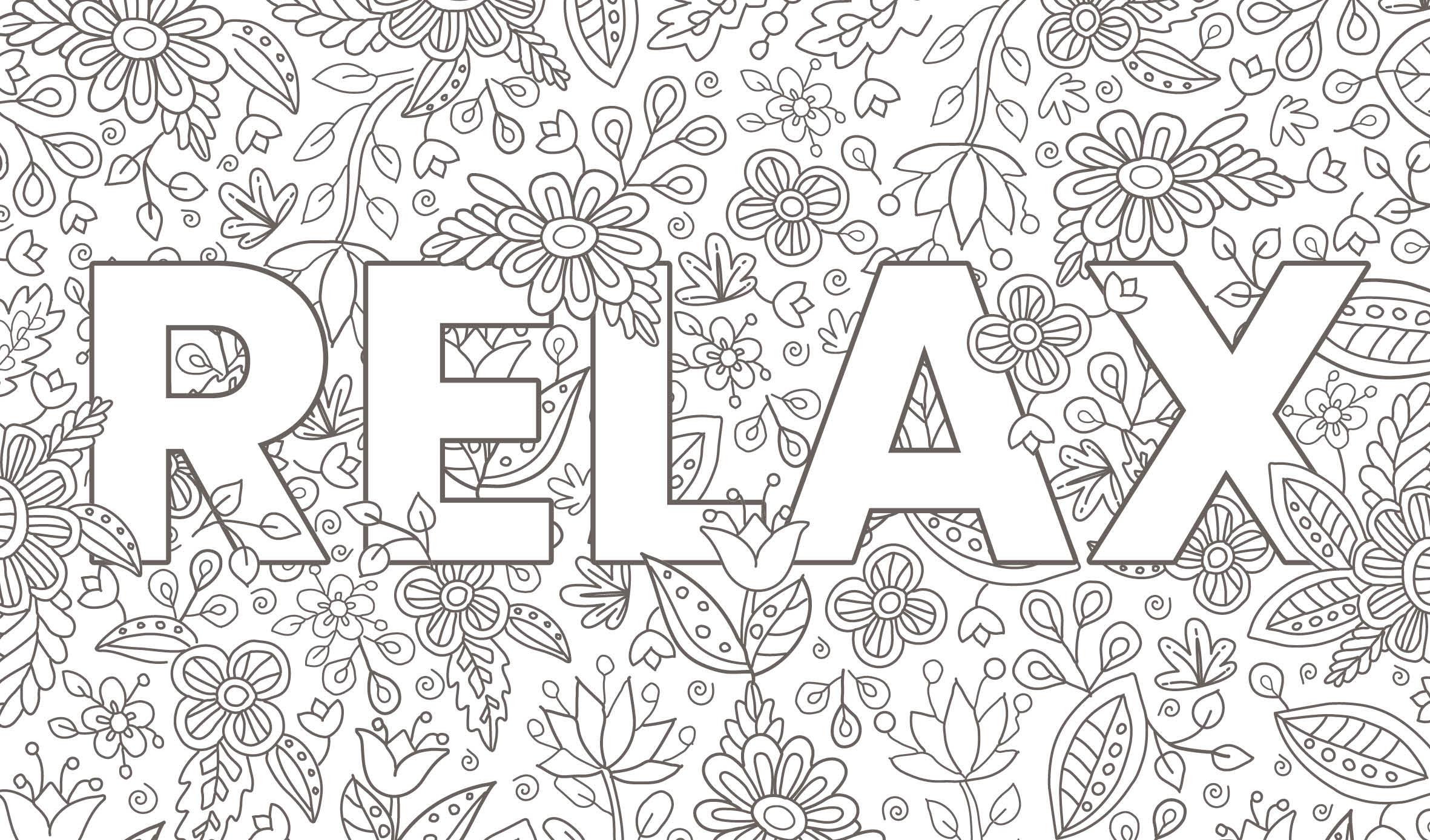 Beispielinhalt (Bild) Ausmalreise Selfcare im Winter