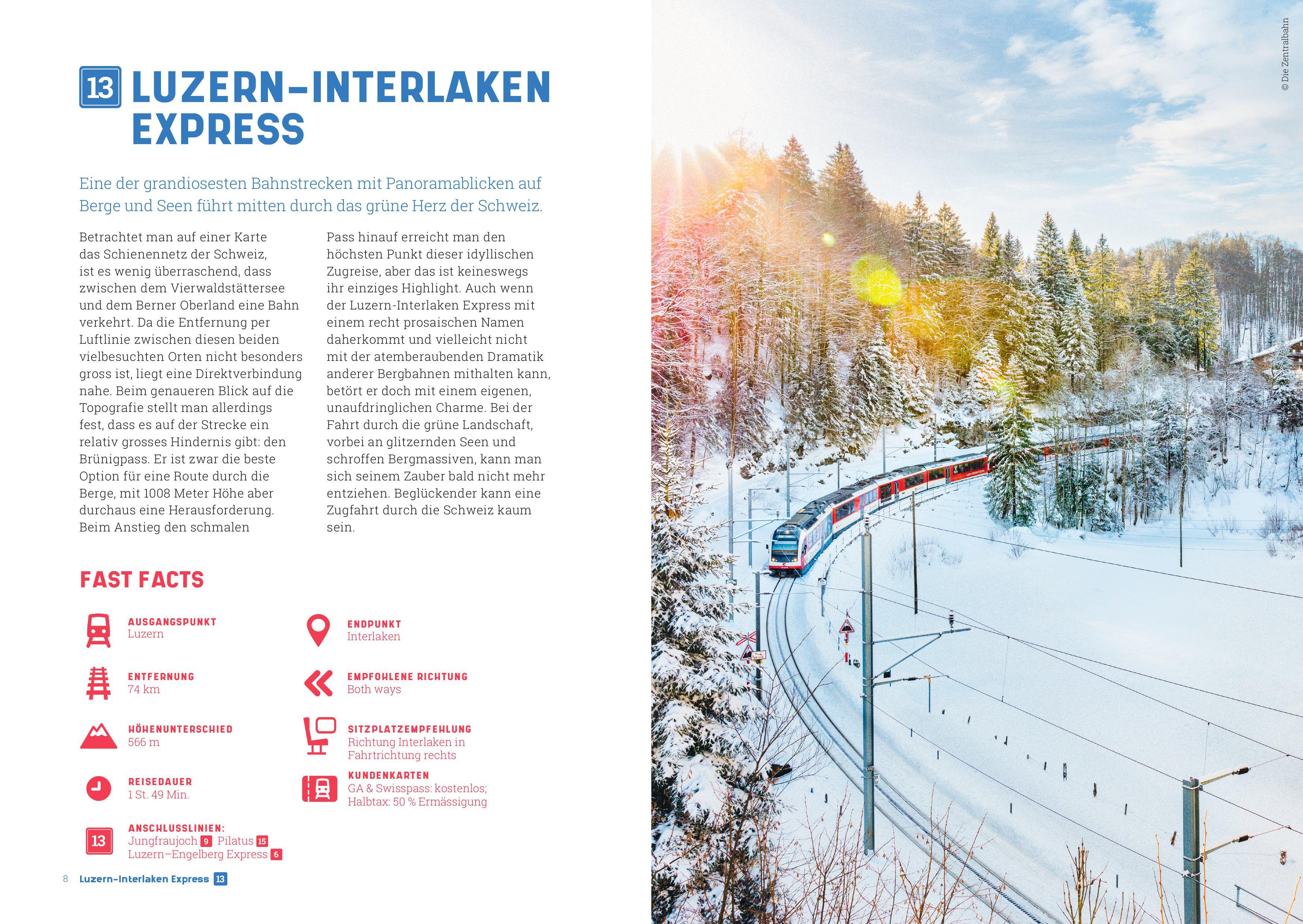 Beispielinhalt (Bild) Zugerlebnis Schweiz