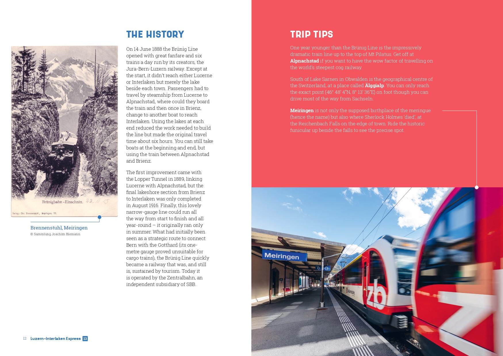 Beispielinhalt (Bild) The Best Swiss Train Rides