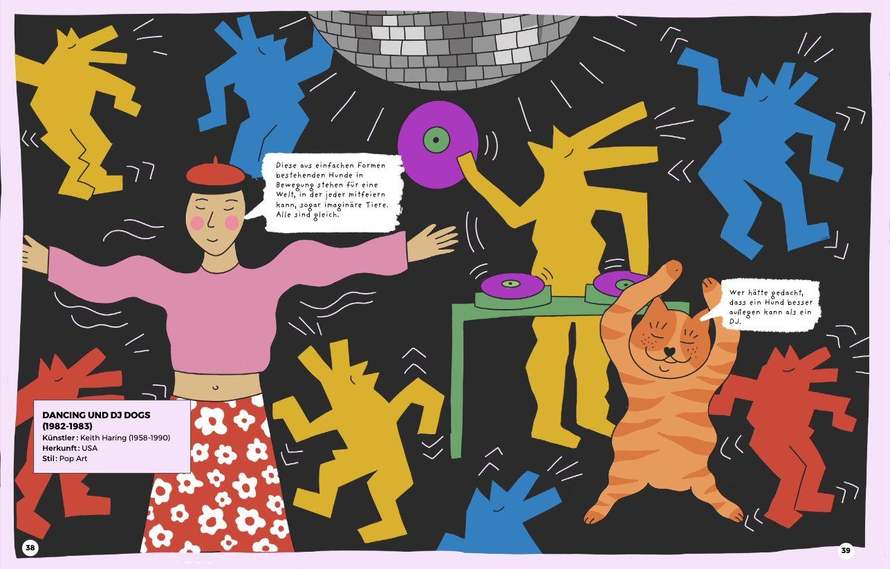 Beispielinhalt (Bild) Bunte Hunde