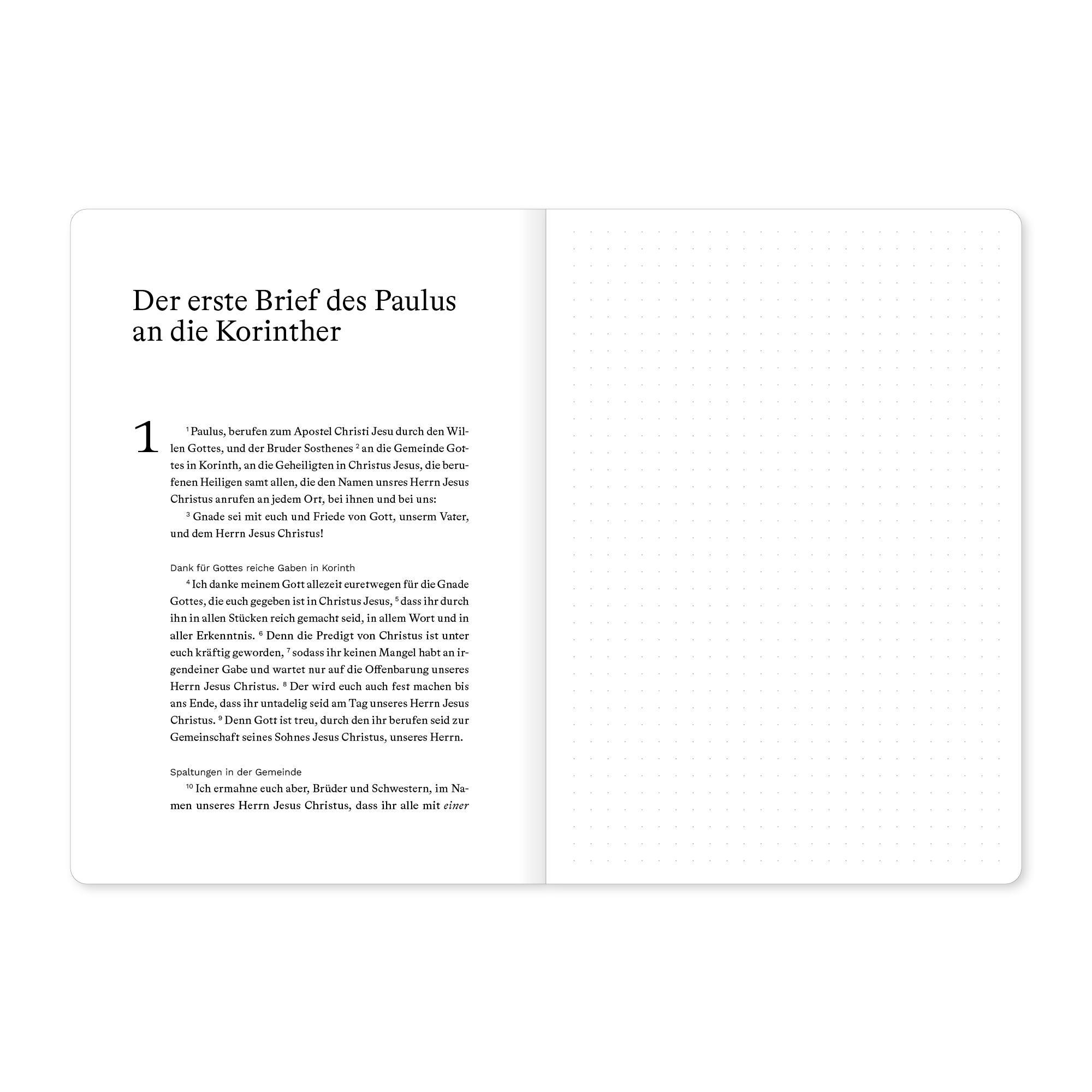 Beispielinhalt (Bild) 1. Korinther (Bibeljournal)