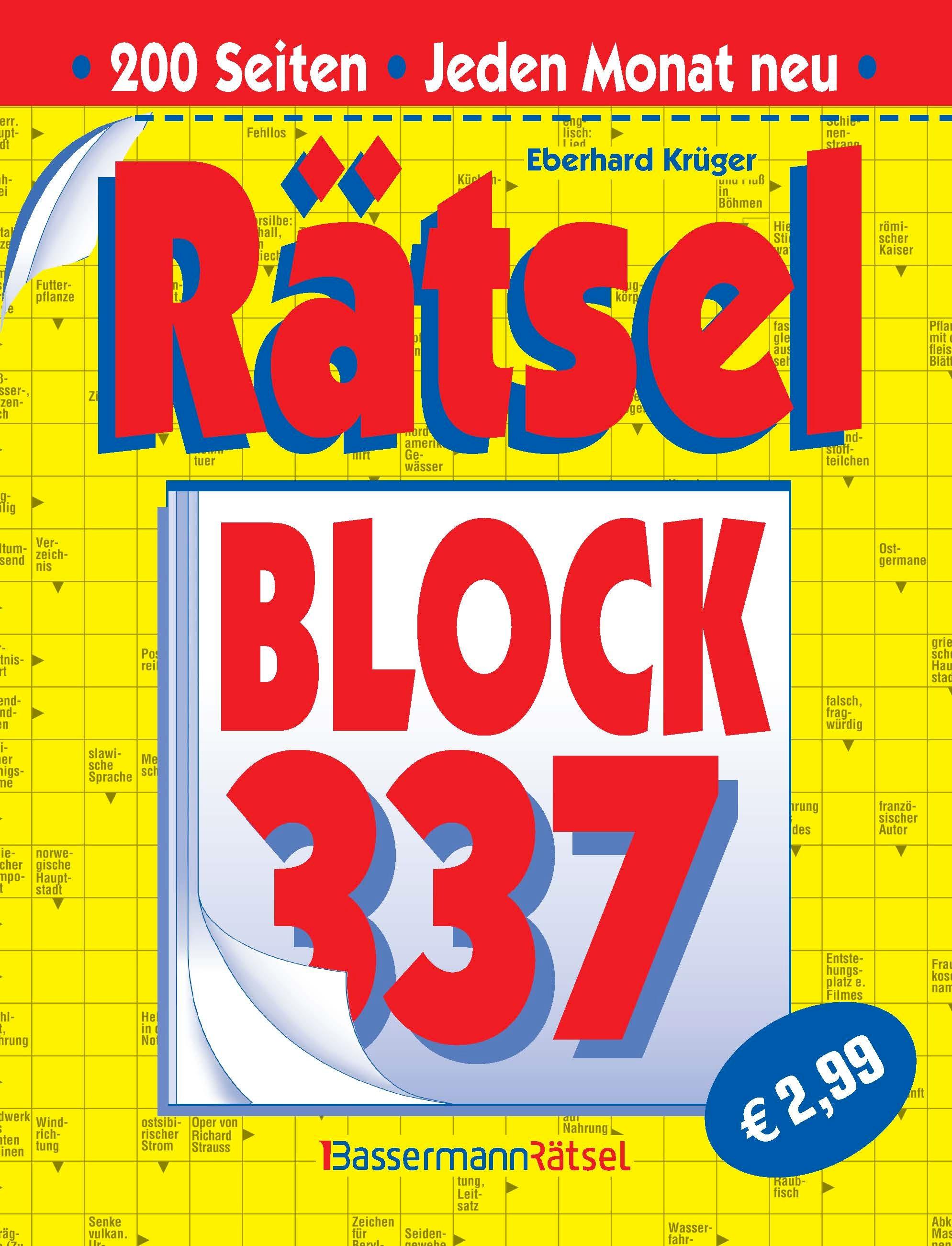 Vorderes Coverbild Rätselblock 337 (5 Exemplare à 2,99 EUR)