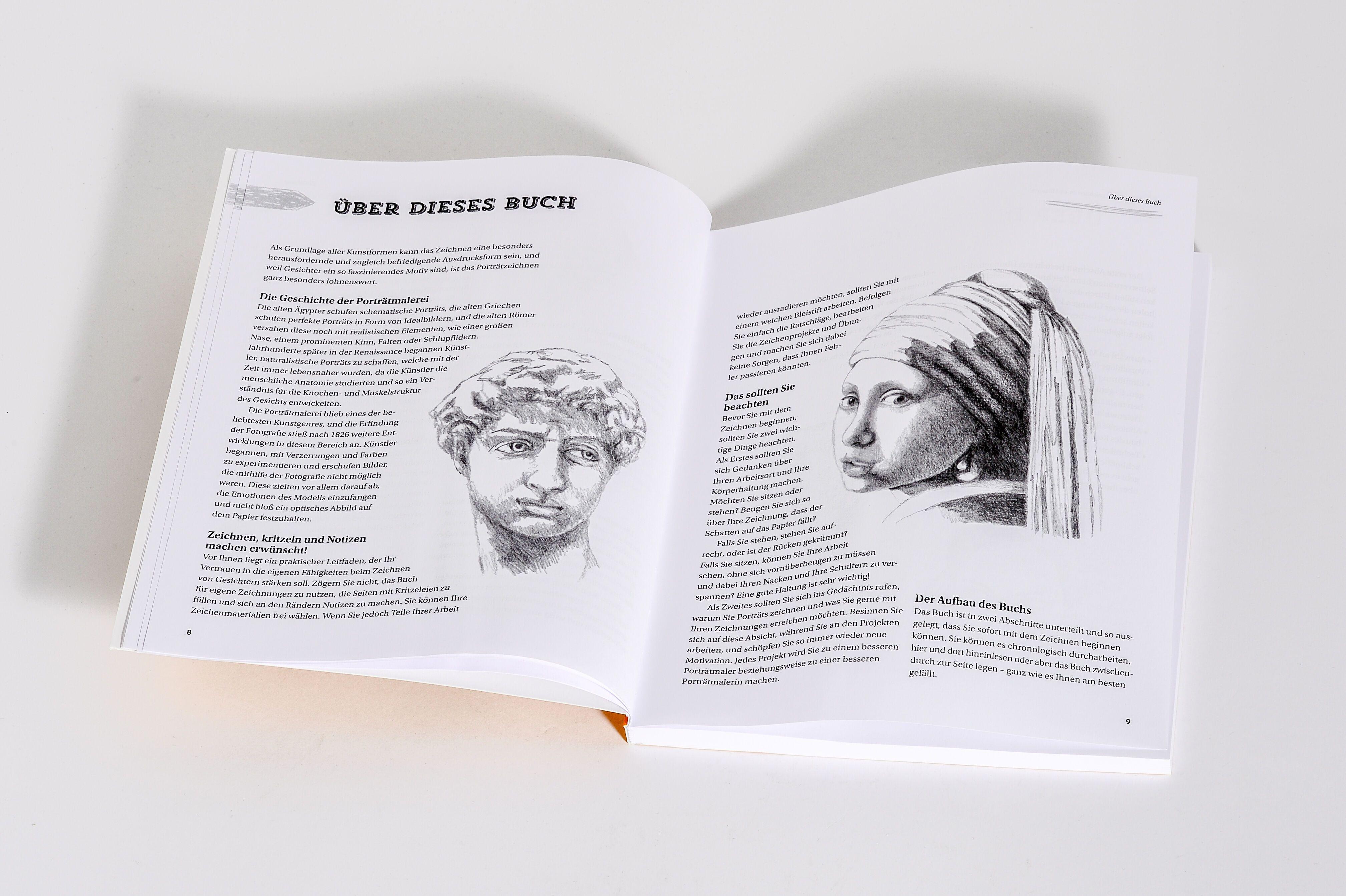 Beispielinhalt (Bild) Einfach Gesichter zeichnen in 15 Minuten! Step-by-step-Anleitungen für Anfänger -