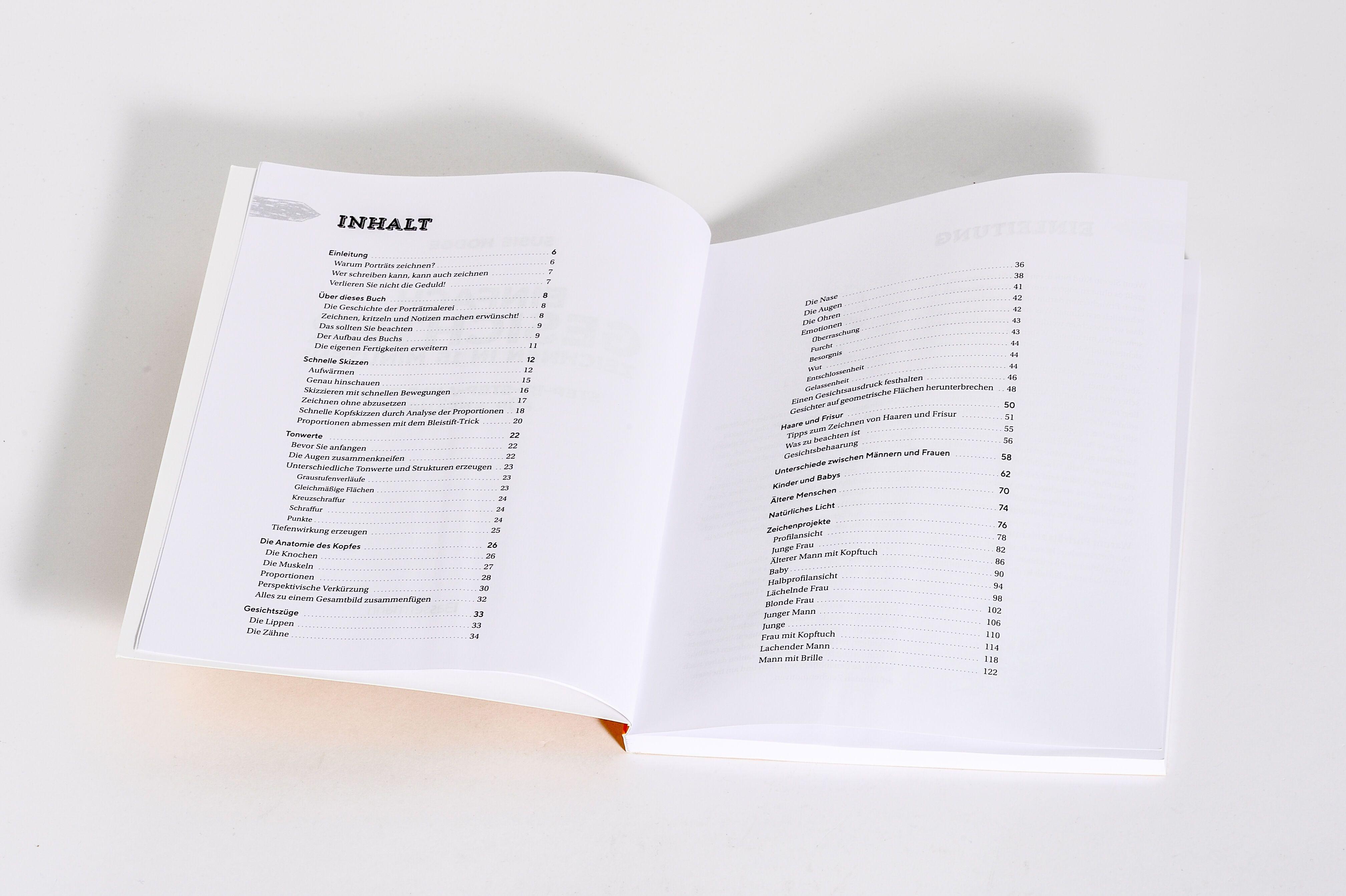 Beispielinhalt (Bild) Einfach Gesichter zeichnen in 15 Minuten! Step-by-step-Anleitungen für Anfänger -