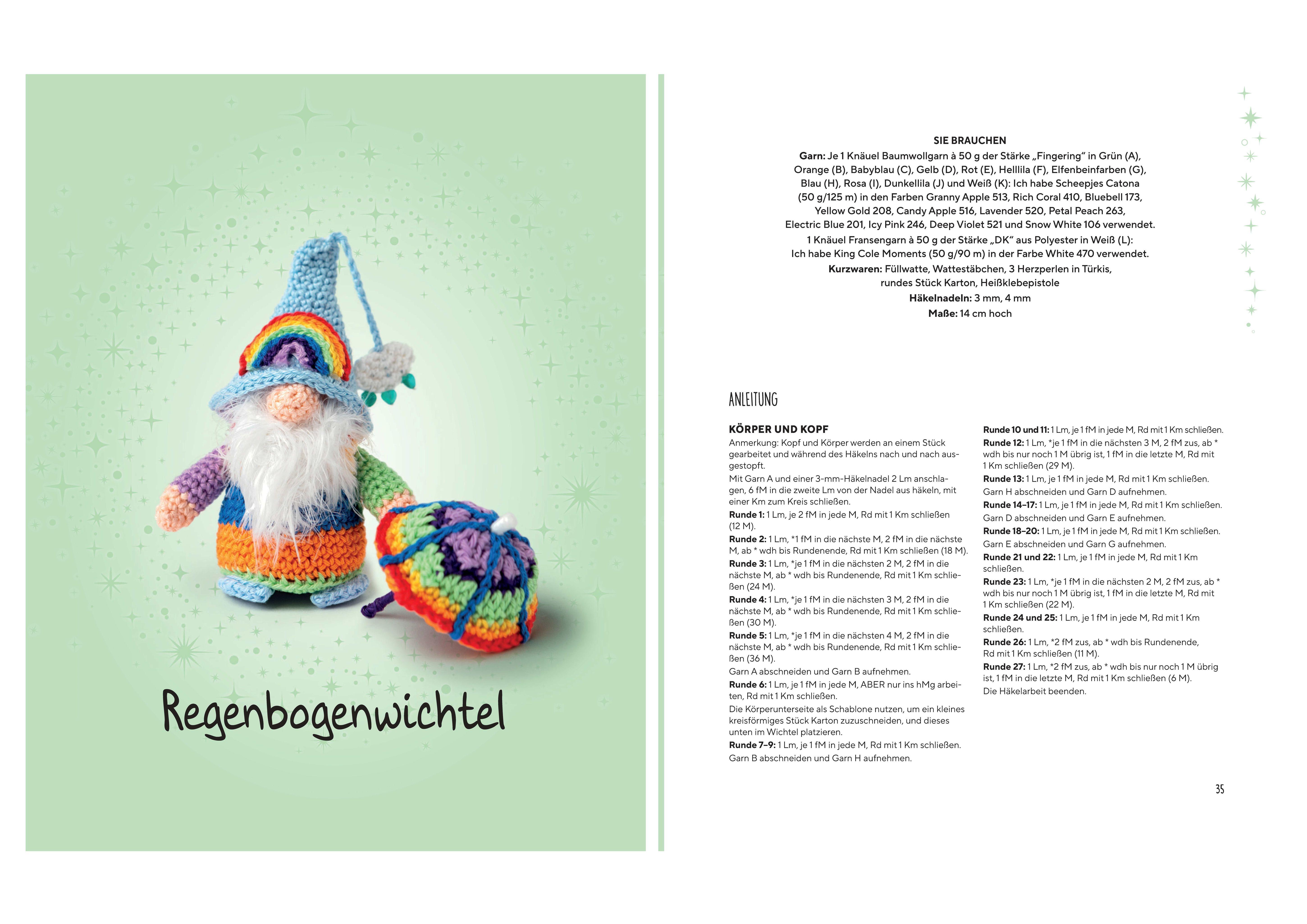 Beispielinhalt (Bild) Witzige Wichtel zum Häkeln - 20 megasüße Wichtel für alle Anlässe
