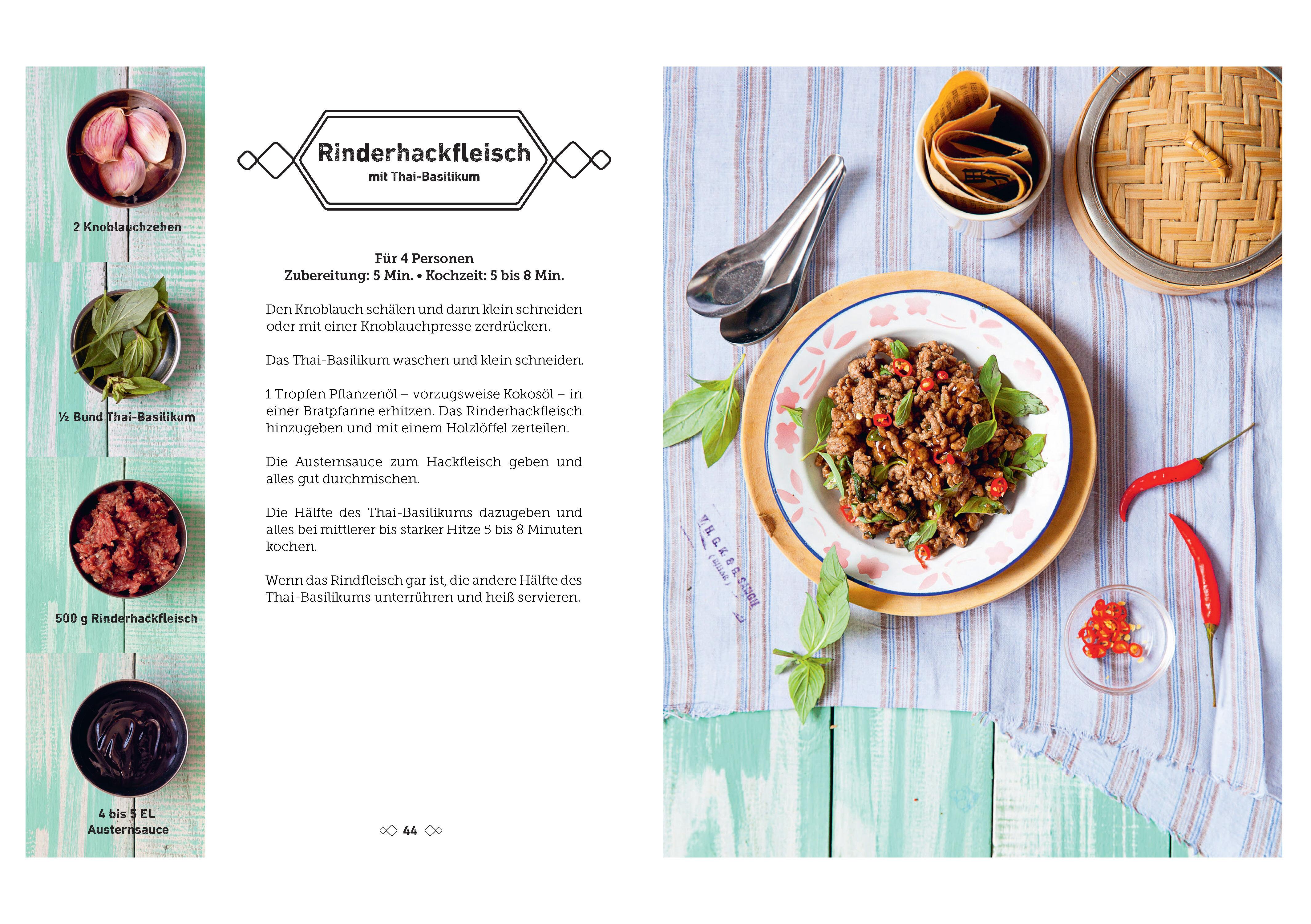 Beispielinhalt (Bild) Thailändisch kochen mit nur 4 Zutaten - Schnell und einfach