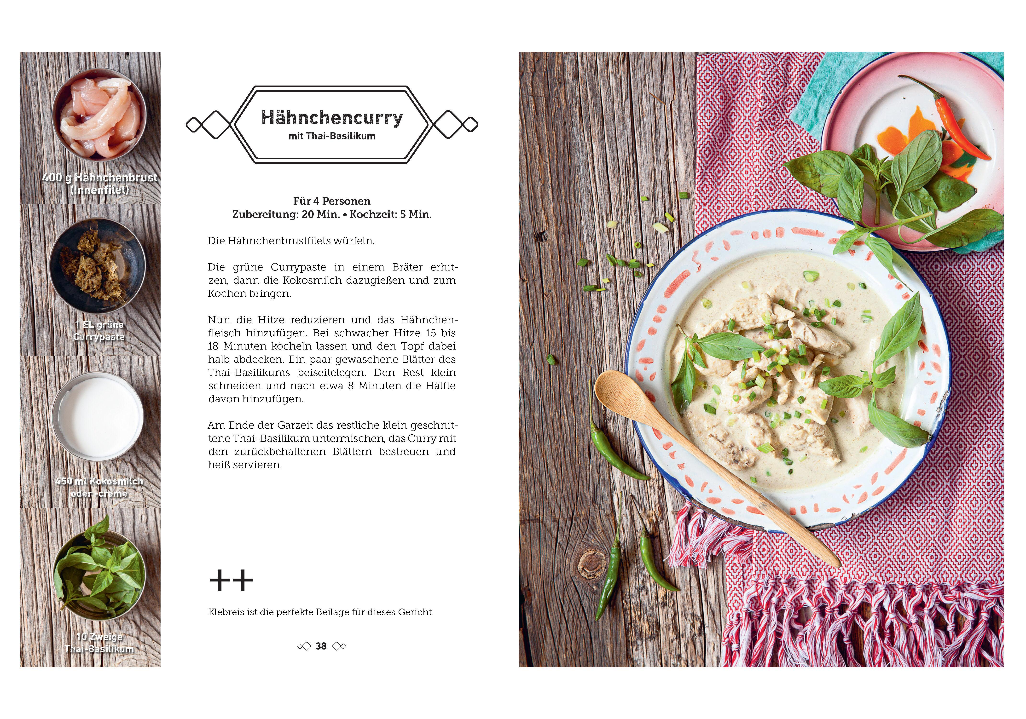 Beispielinhalt (Bild) Thailändisch kochen mit nur 4 Zutaten - Schnell und einfach