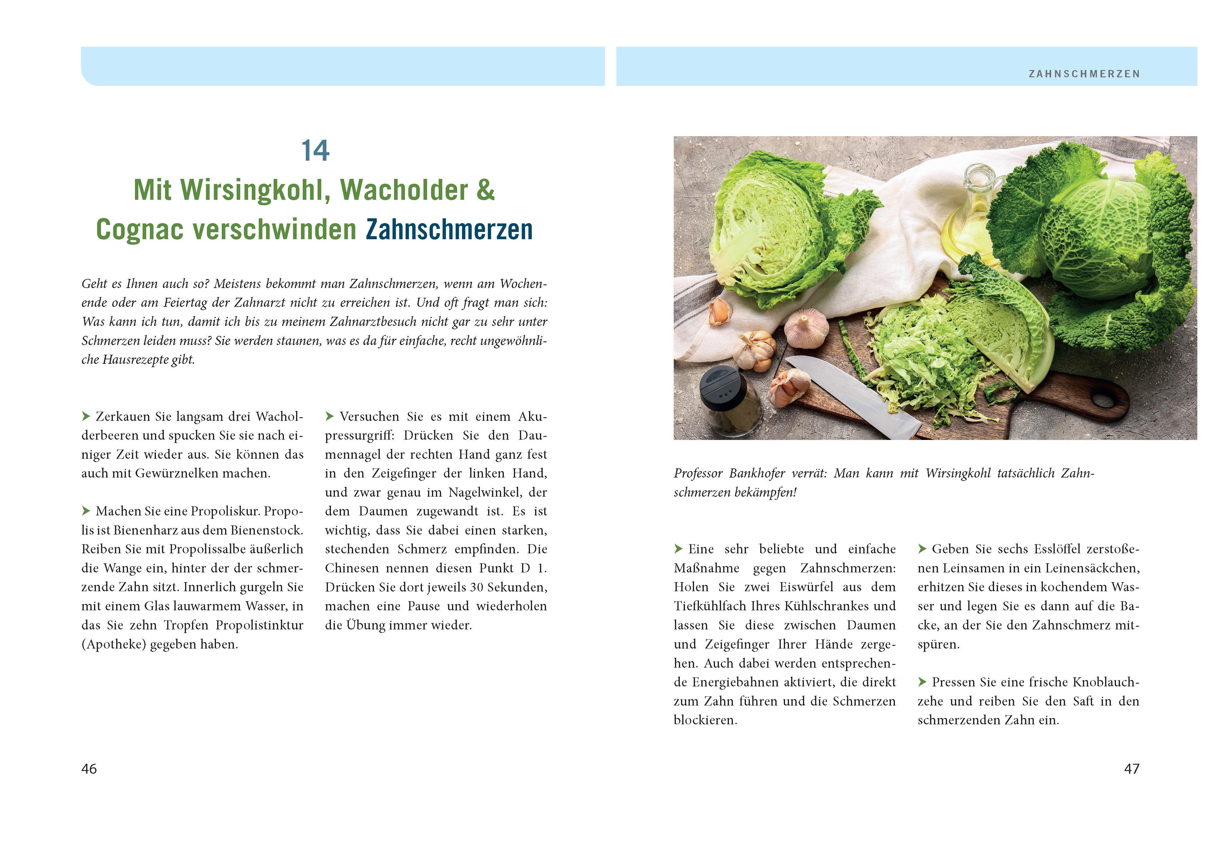 Beispielinhalt (Bild) Bratäpfel gegen Heiserkeit - Die ungewöhnlichsten Gesundheitstipps und Rezepte