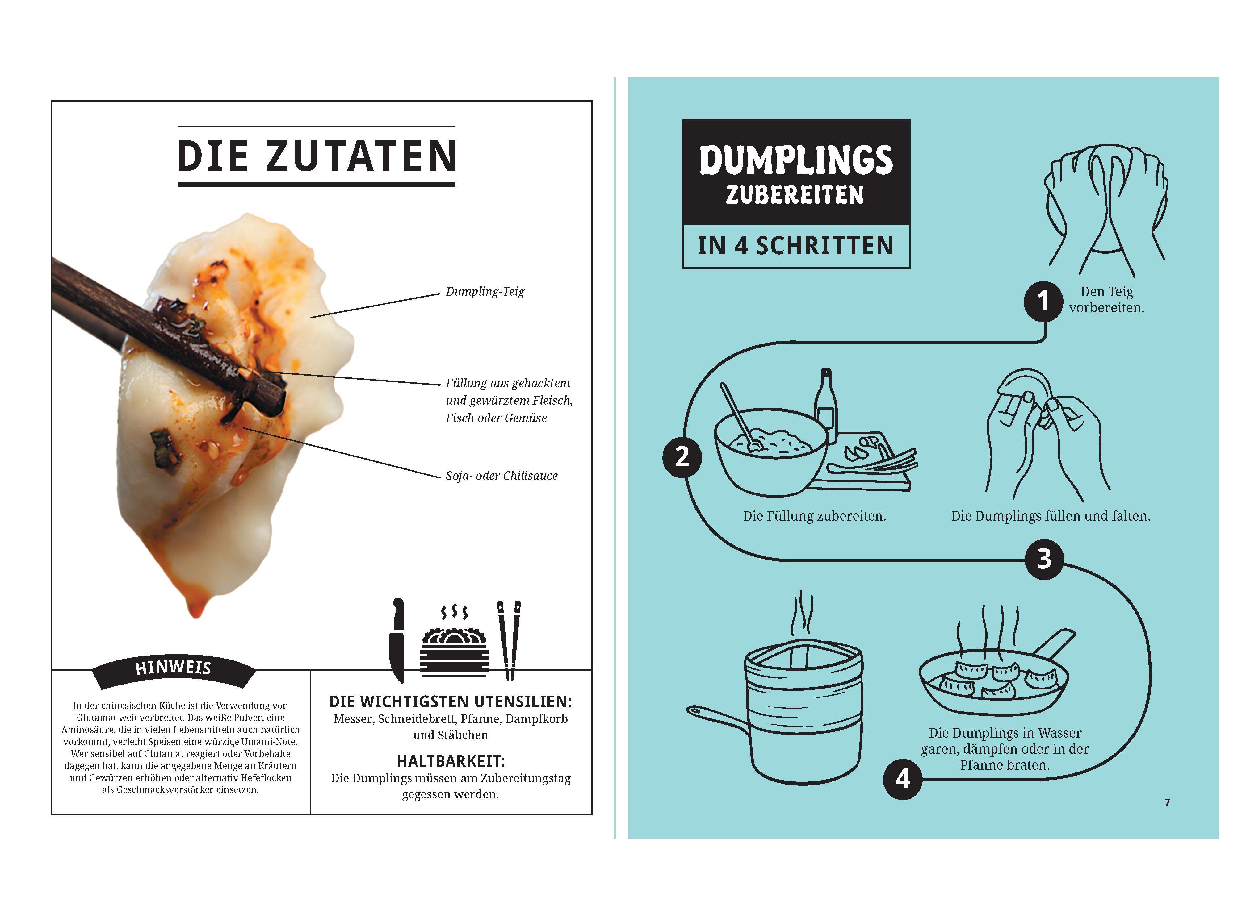 Beispielinhalt (Bild) Dumplings - Chinesische Teigtaschen