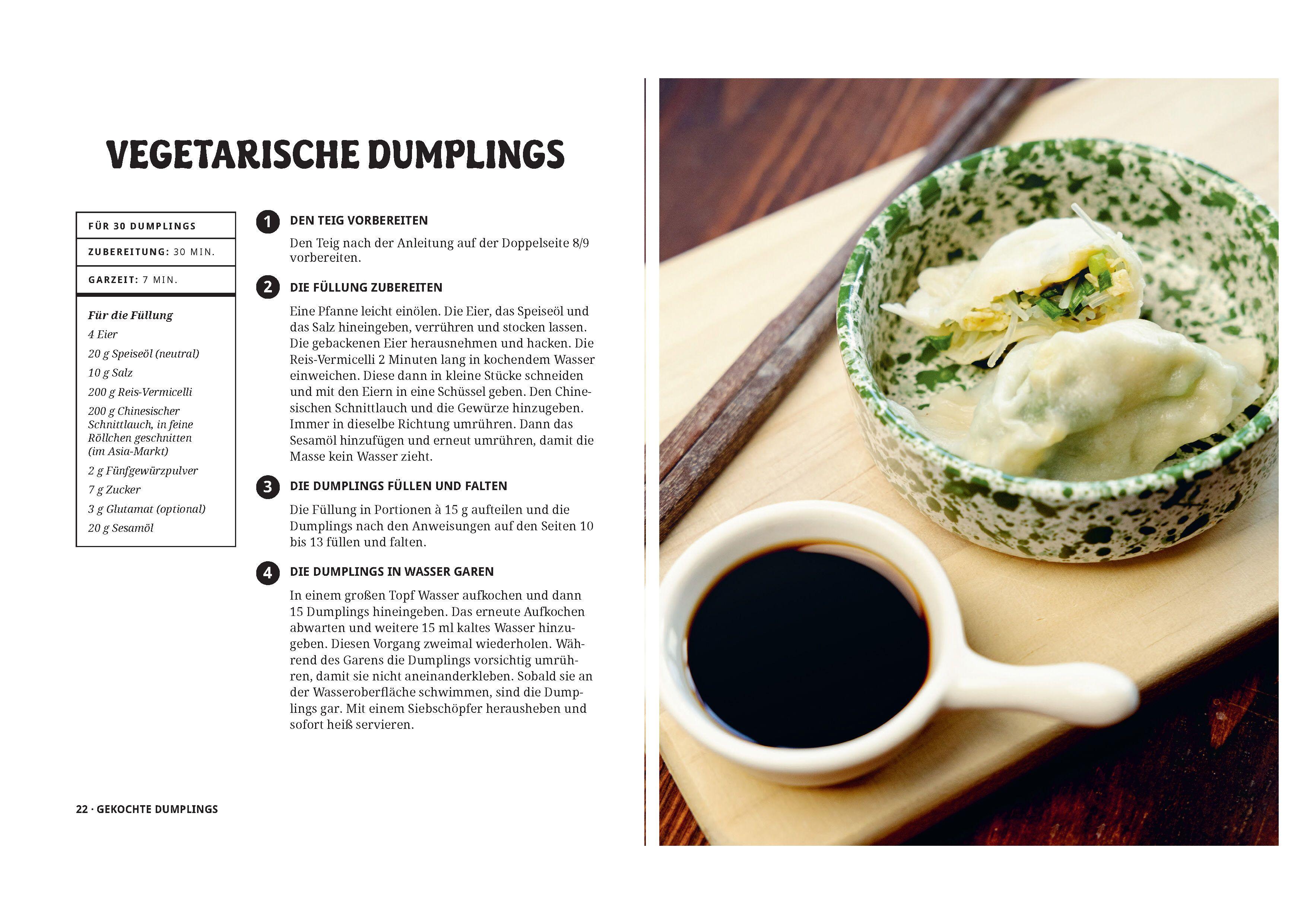 Beispielinhalt (Bild) Dumplings - Chinesische Teigtaschen